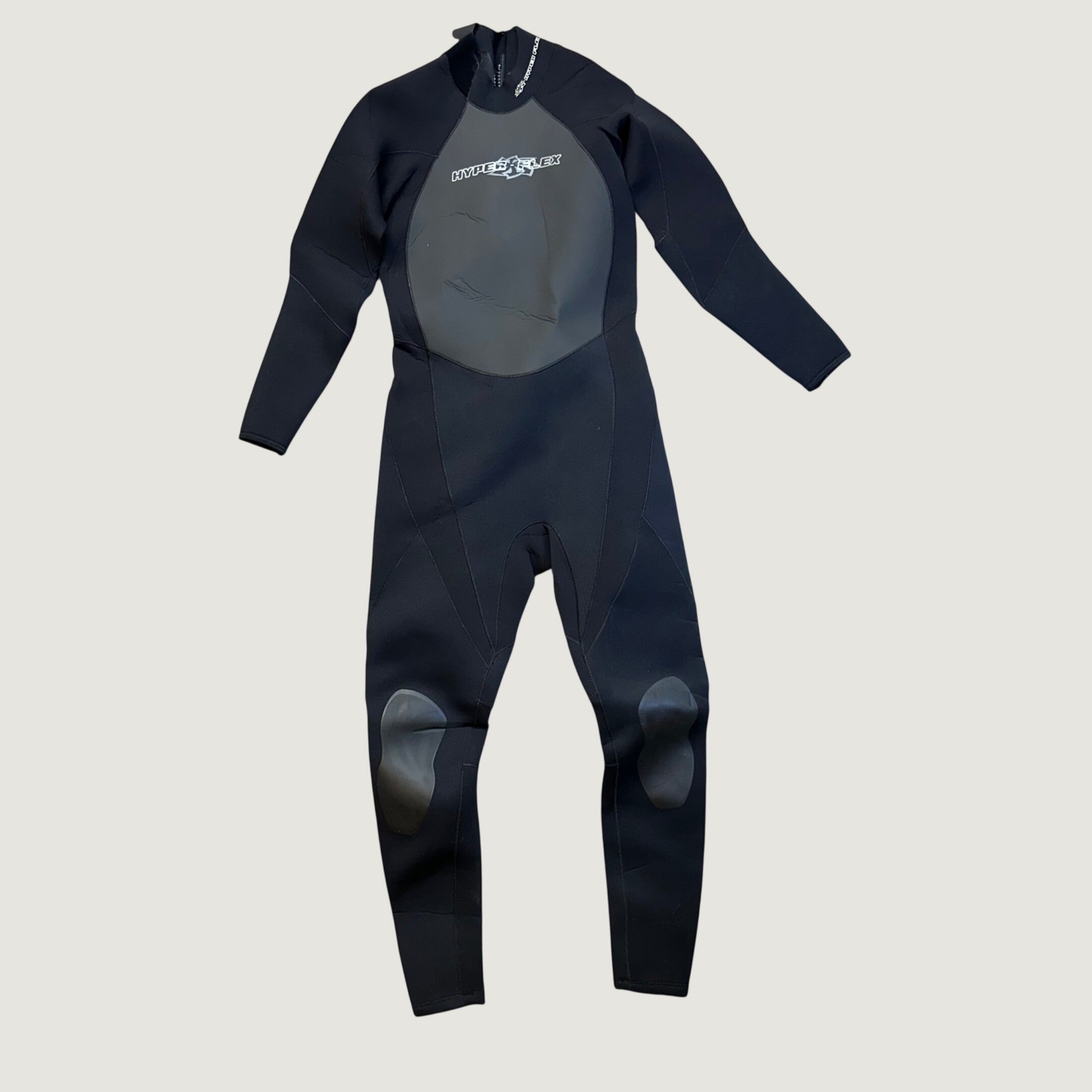 Hyperflex Wetsuit Men Medium Black Full Body Back Zip XC843MB Neoprene