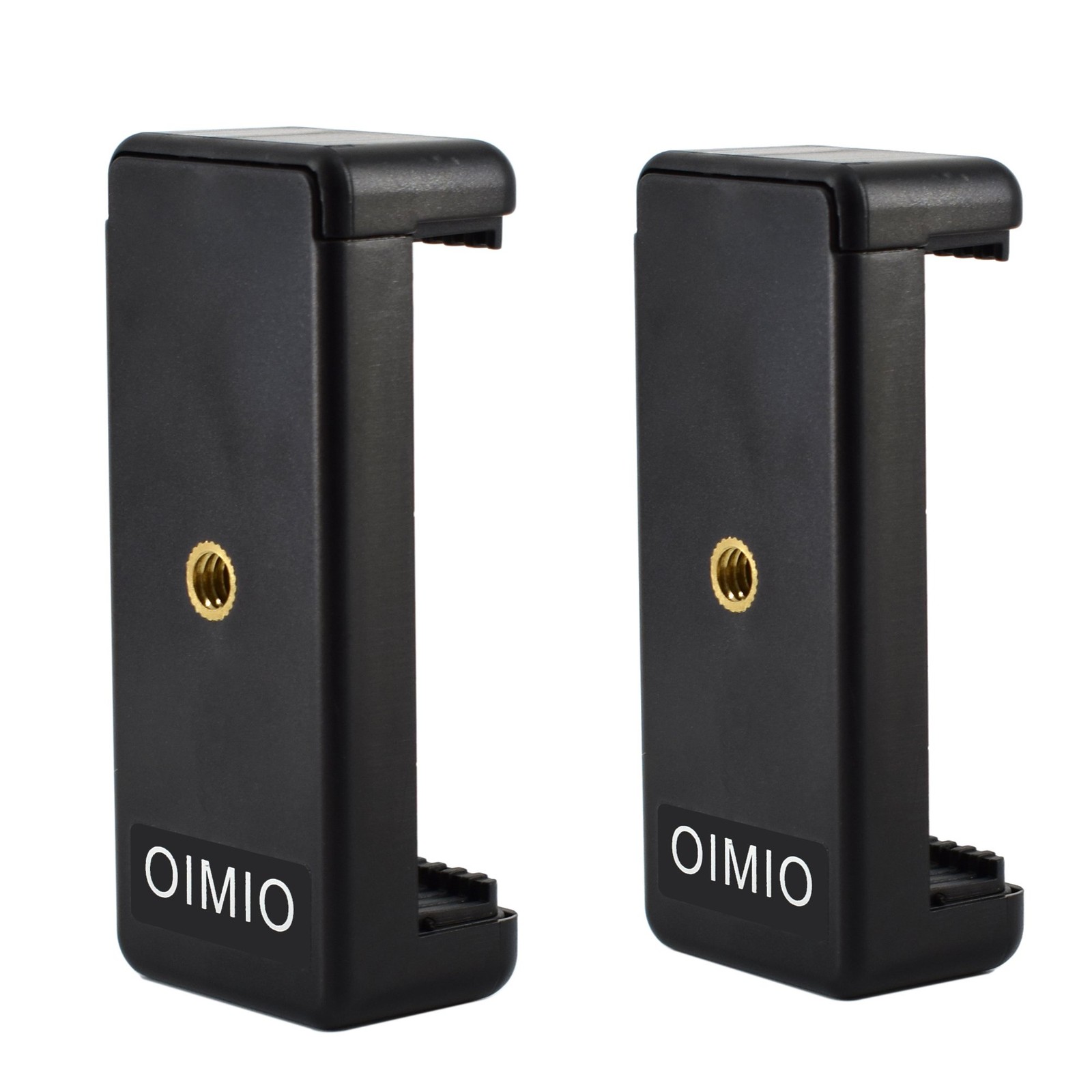 Universal Cell Phone Tripod Mount Adapter, OIMIO longer, 2pack black