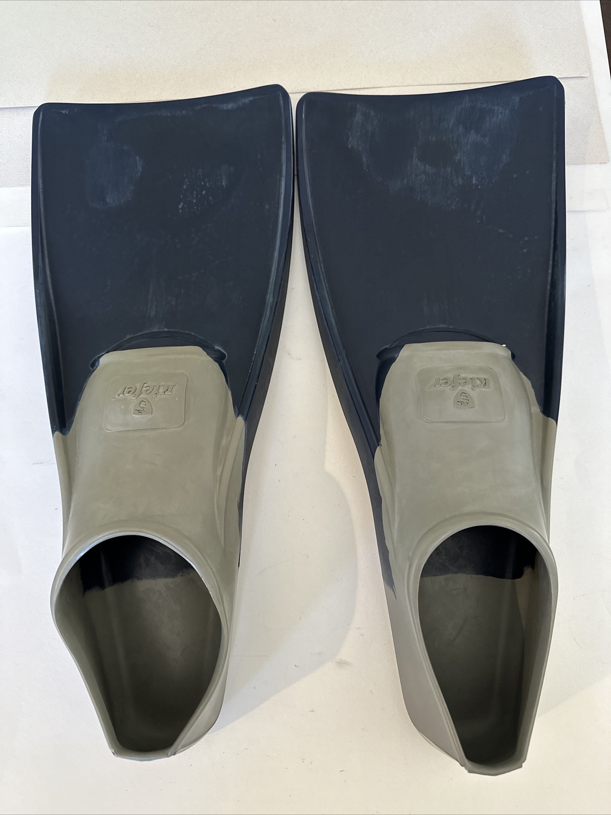 Vintage Blue/Gray Kiefer Scuba Fins 1619 Size 11-13