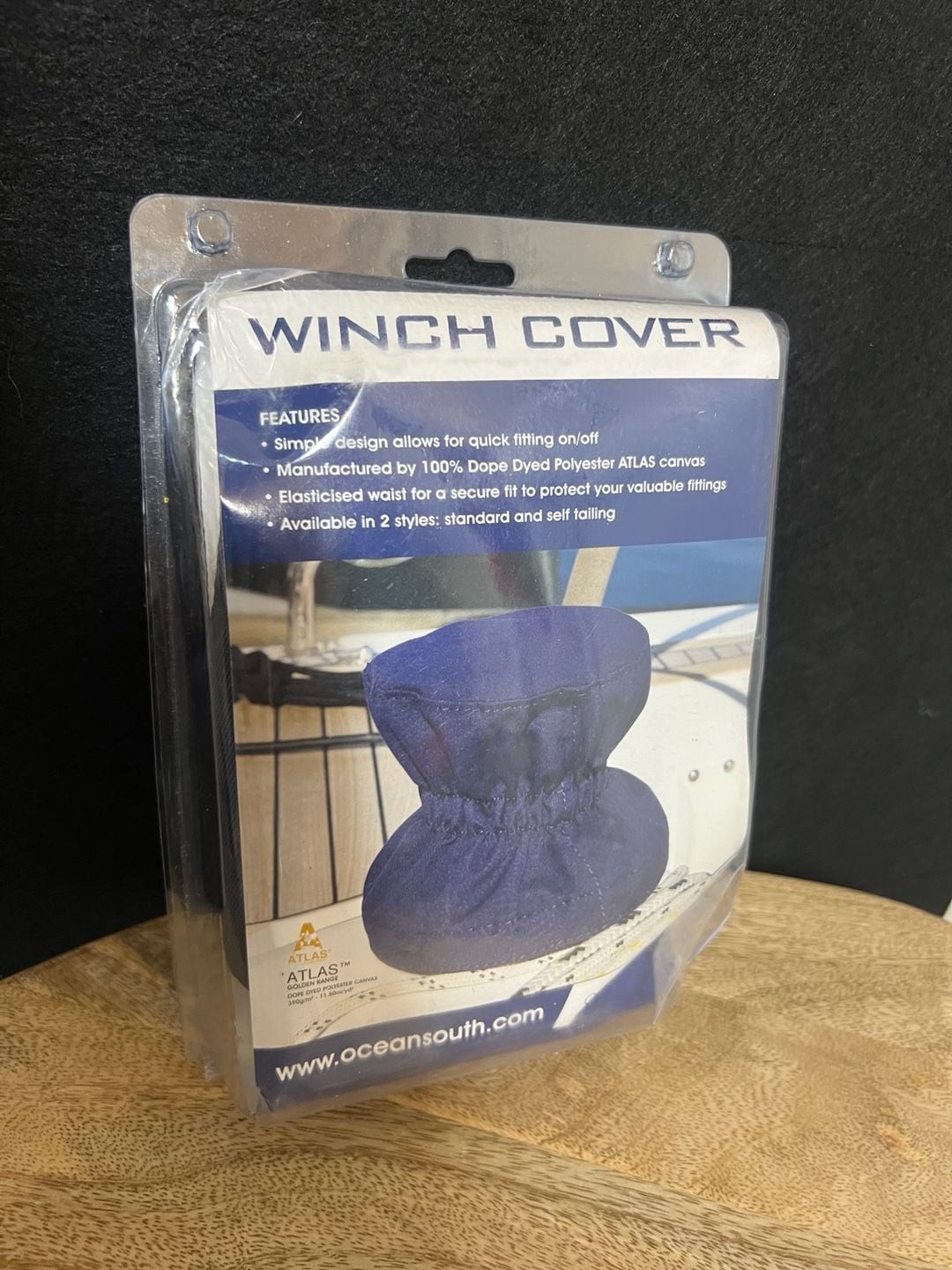 Oceansouth MA 401-8B Self Tailing Winch Cover Navy Blue 250mm x 205mm