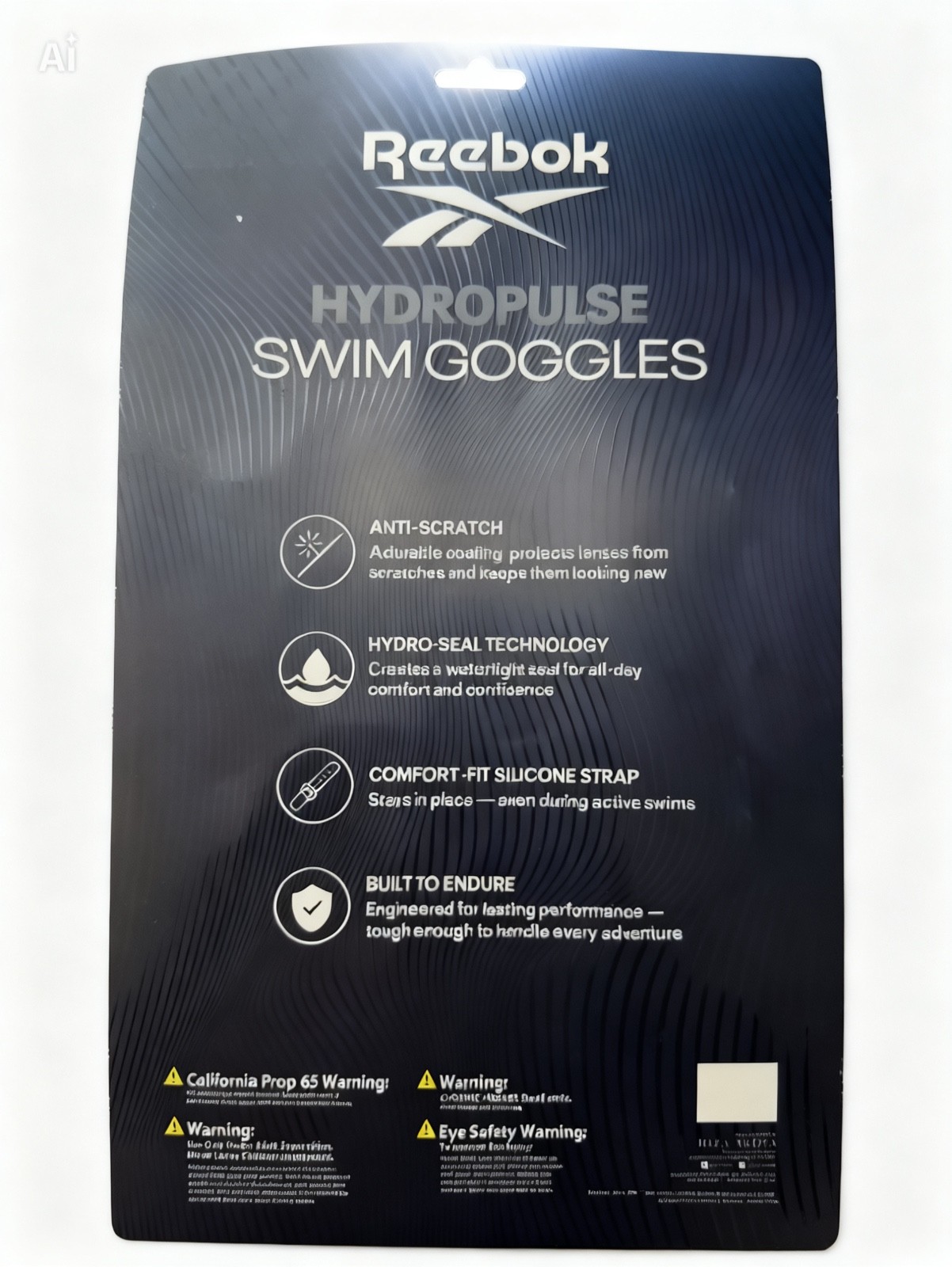 Reebok Hydropulse Swim Goggles 5 Pack Anti Scratch Silicone Strap Adult New