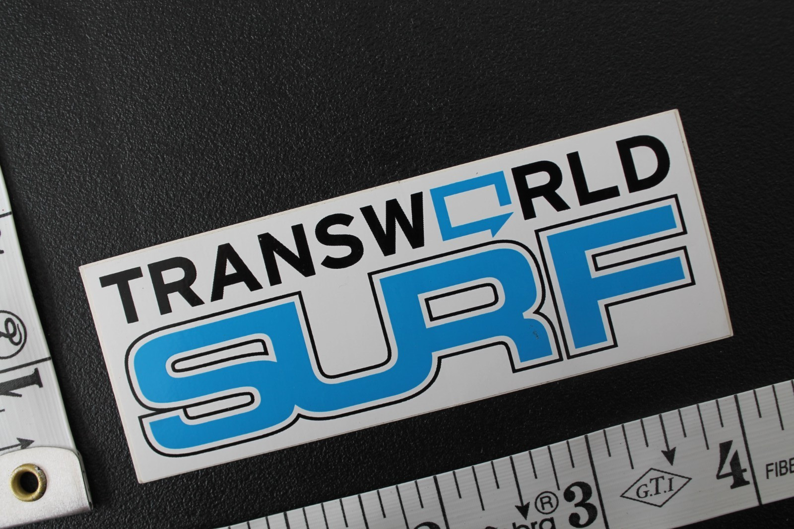 Transworld Surf Magazine White Blue Black Original V6a Vintage Surfing STICKER