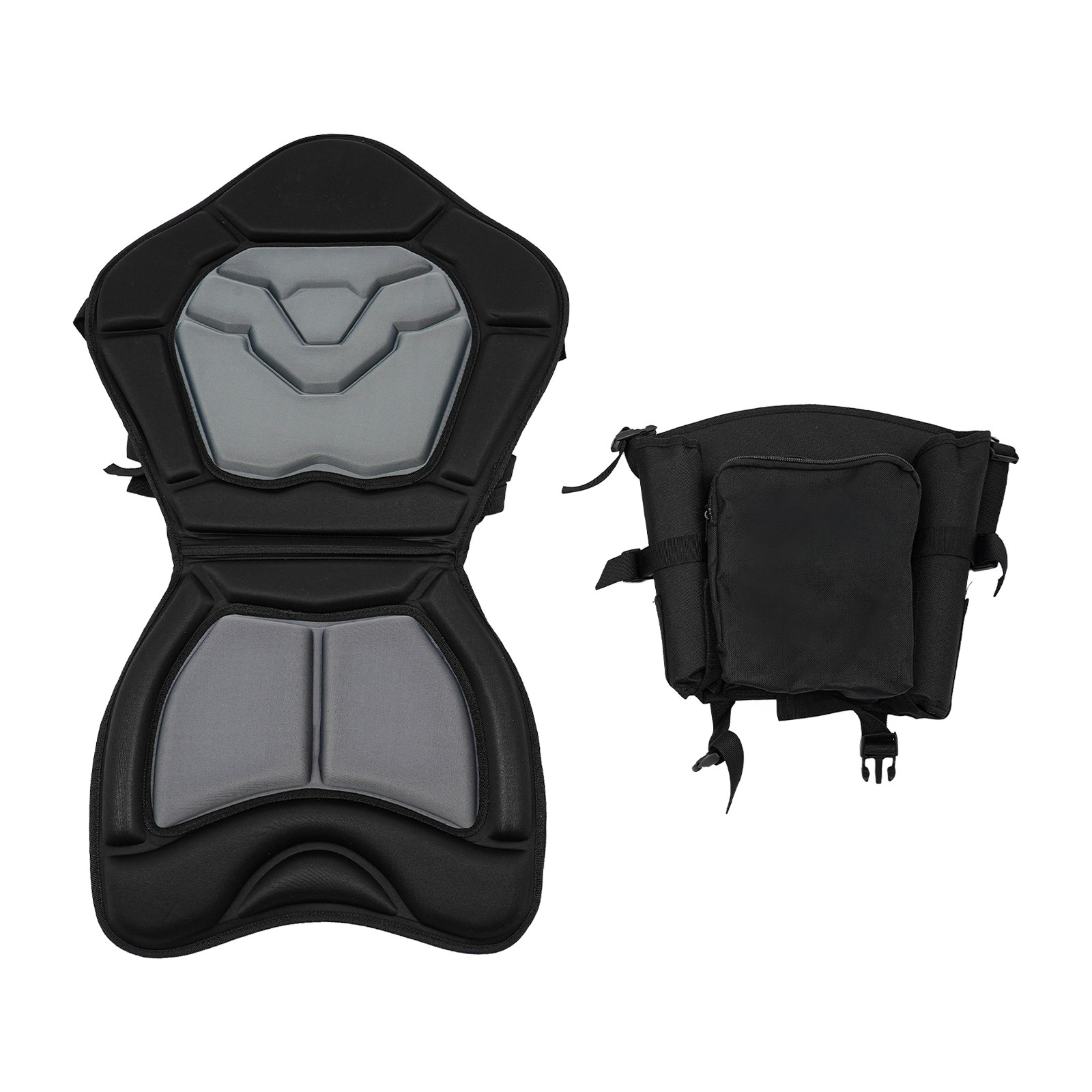 EVA 50mm-thick Kayak Ergonomic Cushion Seat with water-repellent Storage Bag