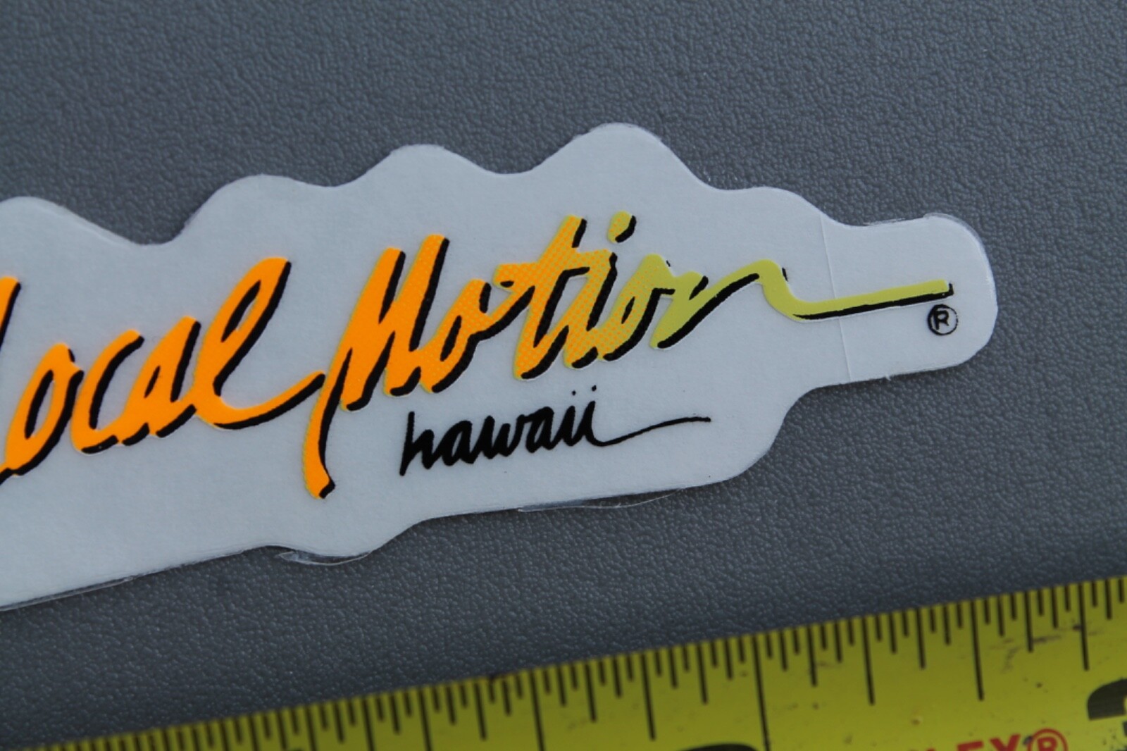 LOCAL MOTION Hawaii Surfboards Neon Orange OG 80’s LM1A Vintage Surfing STICKER