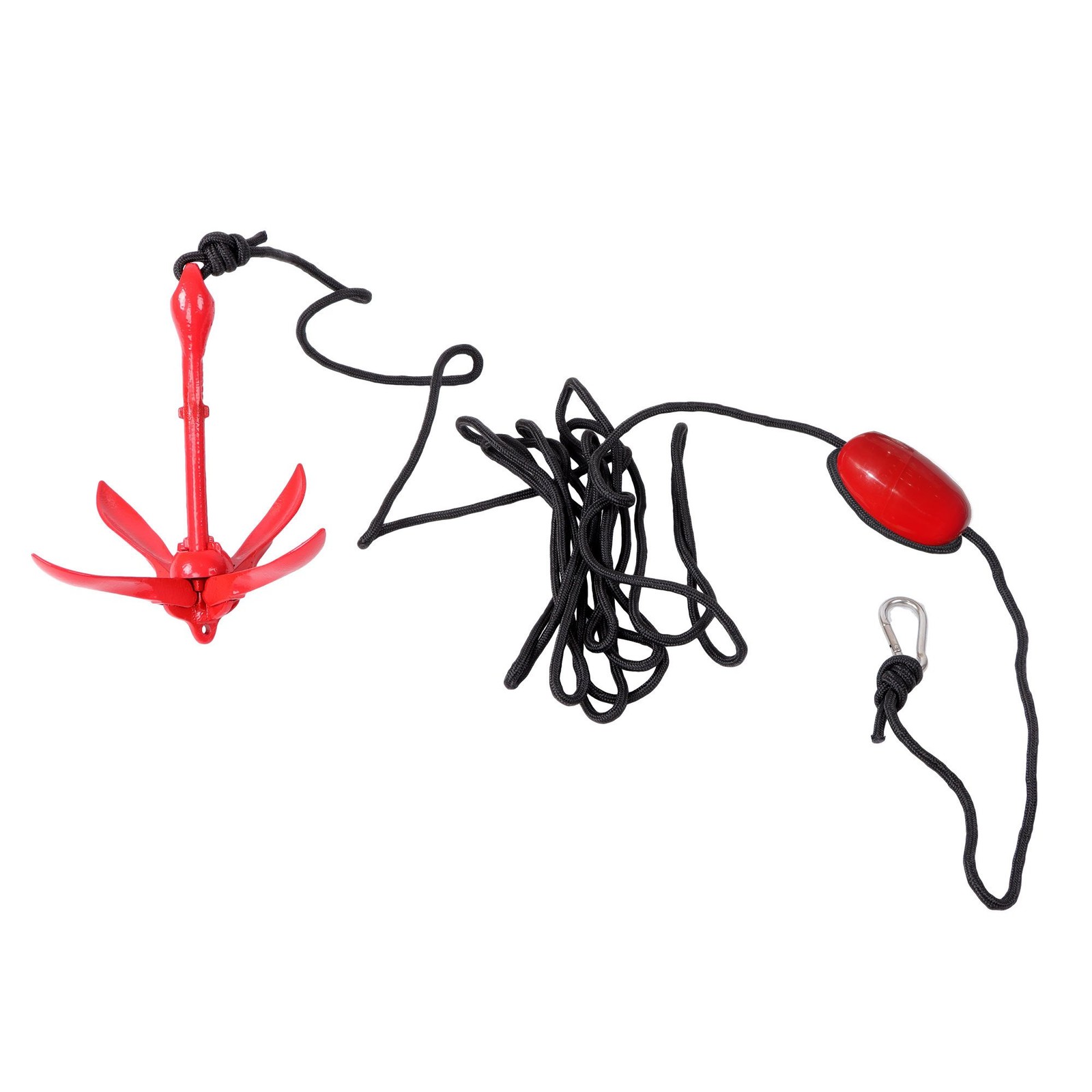 (2) Portable Marine Kayak Folding Anchor Kit Canoe Raft Boat Jet Ski 26.2ft Rope