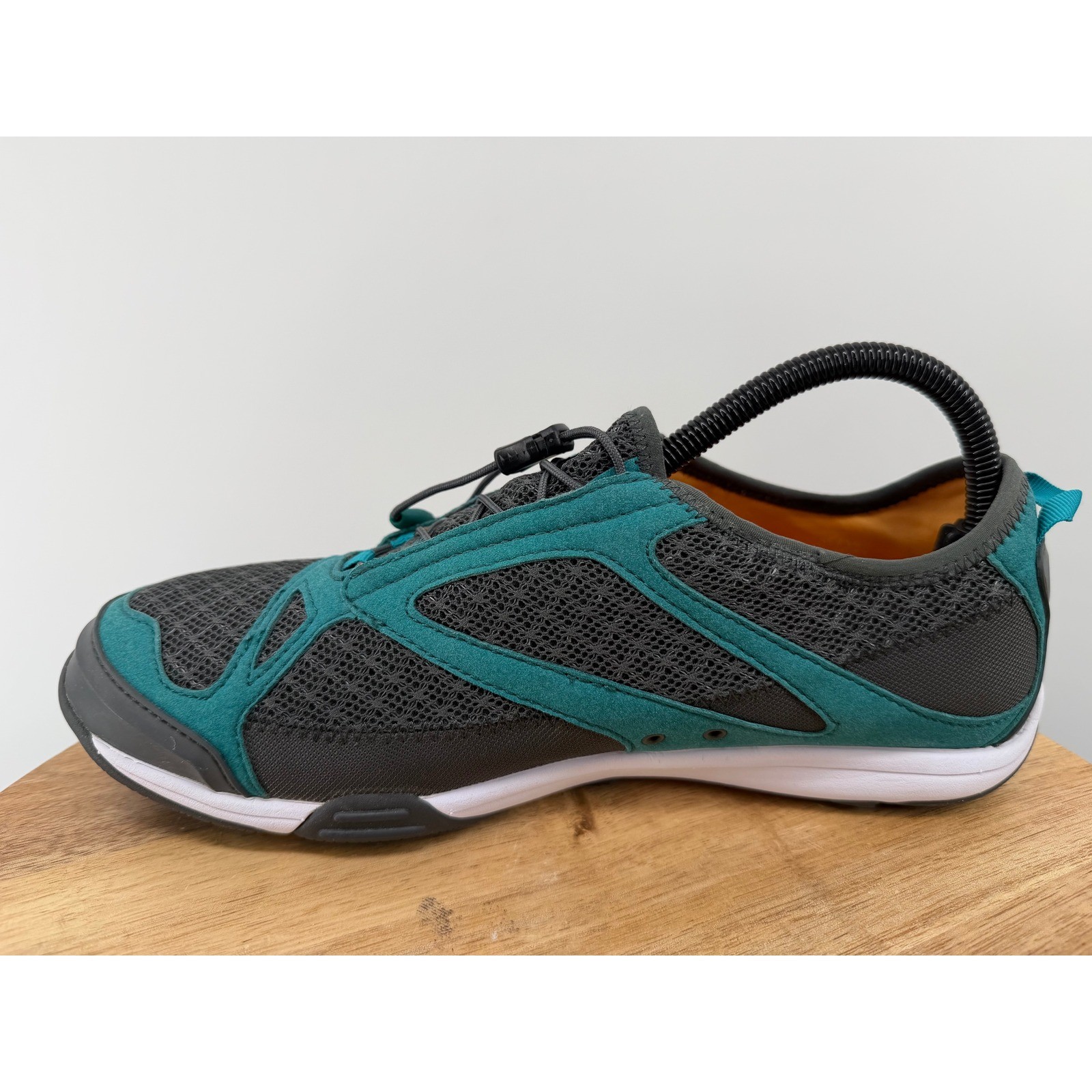 OLUKAI Eleu Trainer Water Shoes Womens US 10 EUR 40 Teal Grey Lace Up