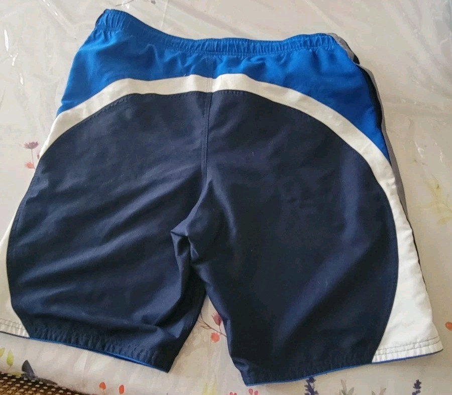 Nike Men’s Swim Trunks Black And Blue Size Medium