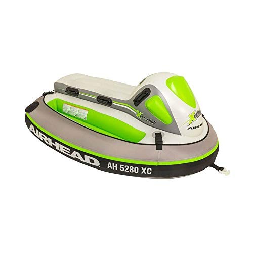 XCELERATOR, 2 Rider Towable Tube, White/Green/Gray