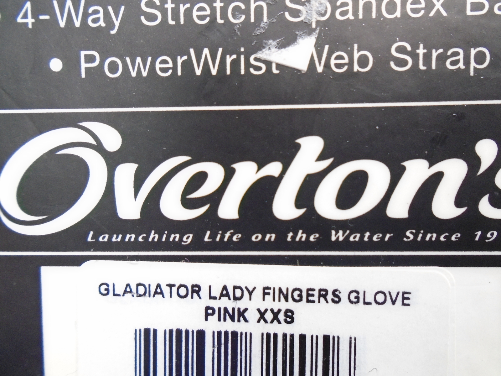 OVERTONS GLADIATOR 831606 LADY FINGERS WOMENS XXSMALL FINGERLESS WATERSKI GLOVES