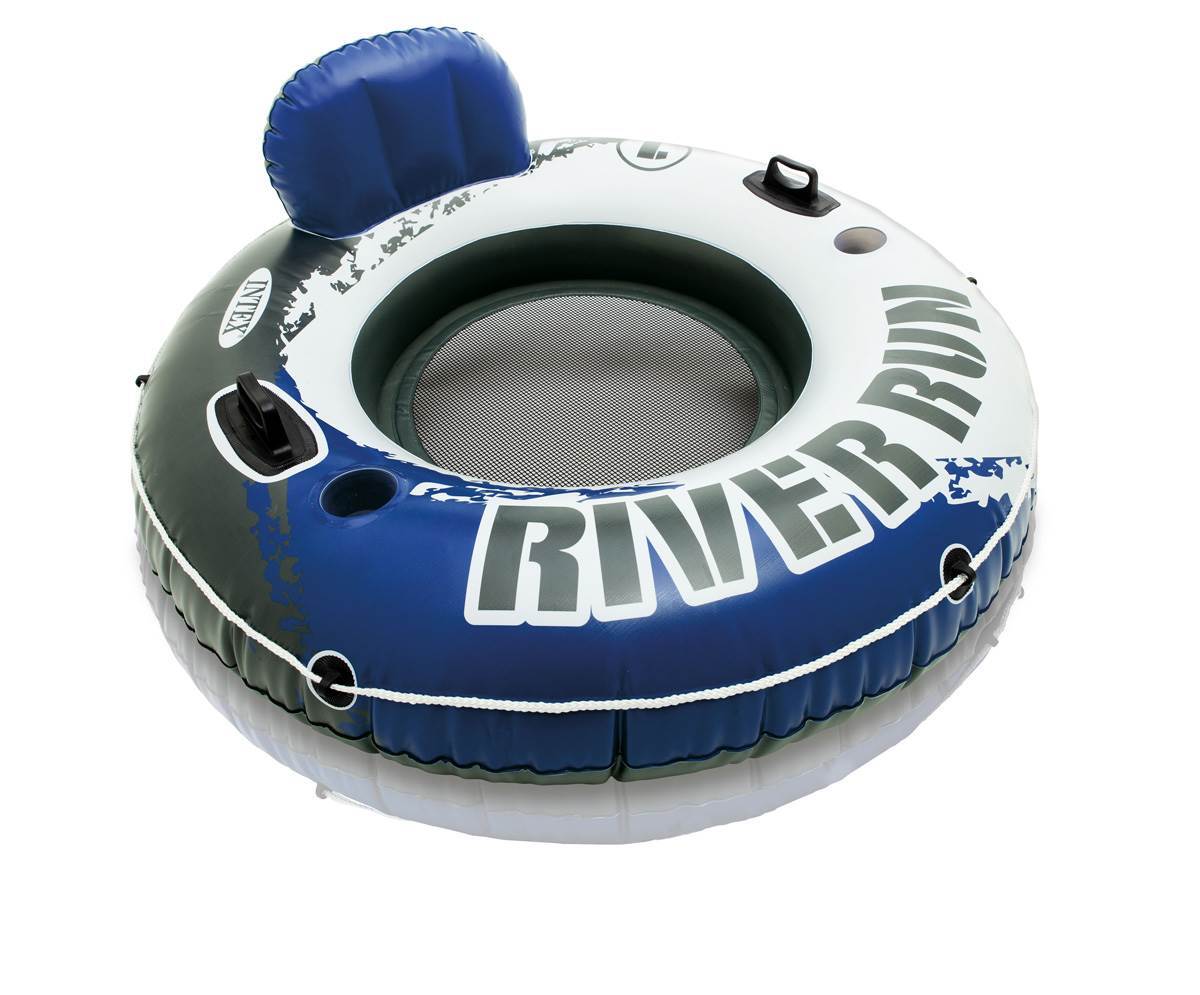 Intex River Run 1 Person Inflatable Floating Tube Raft for Lake/Pool/Ocean(Used)