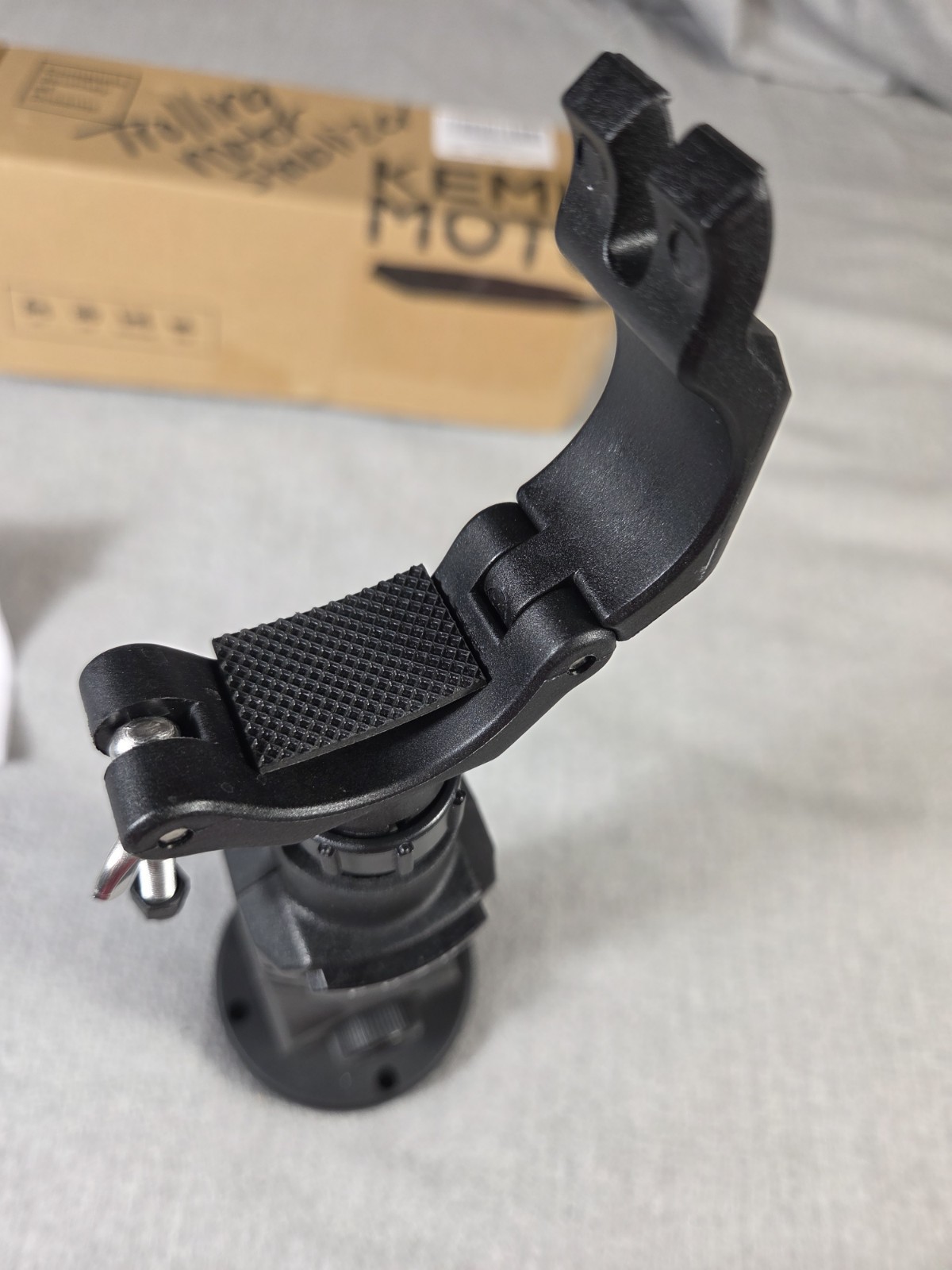 KEMIMOTO Trolling Motor Stabilizer, Adjustable Mount Black