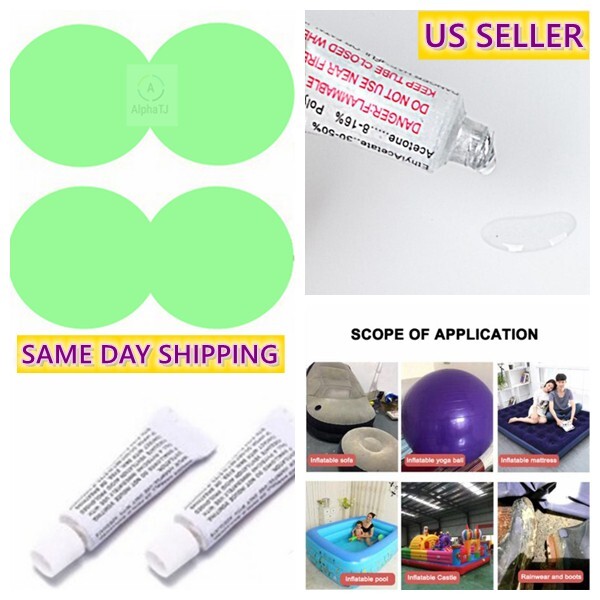 2) set PVC Repair Glue Kit for Inflatable Boat Raft Kayak Air Bed Toys Shoes