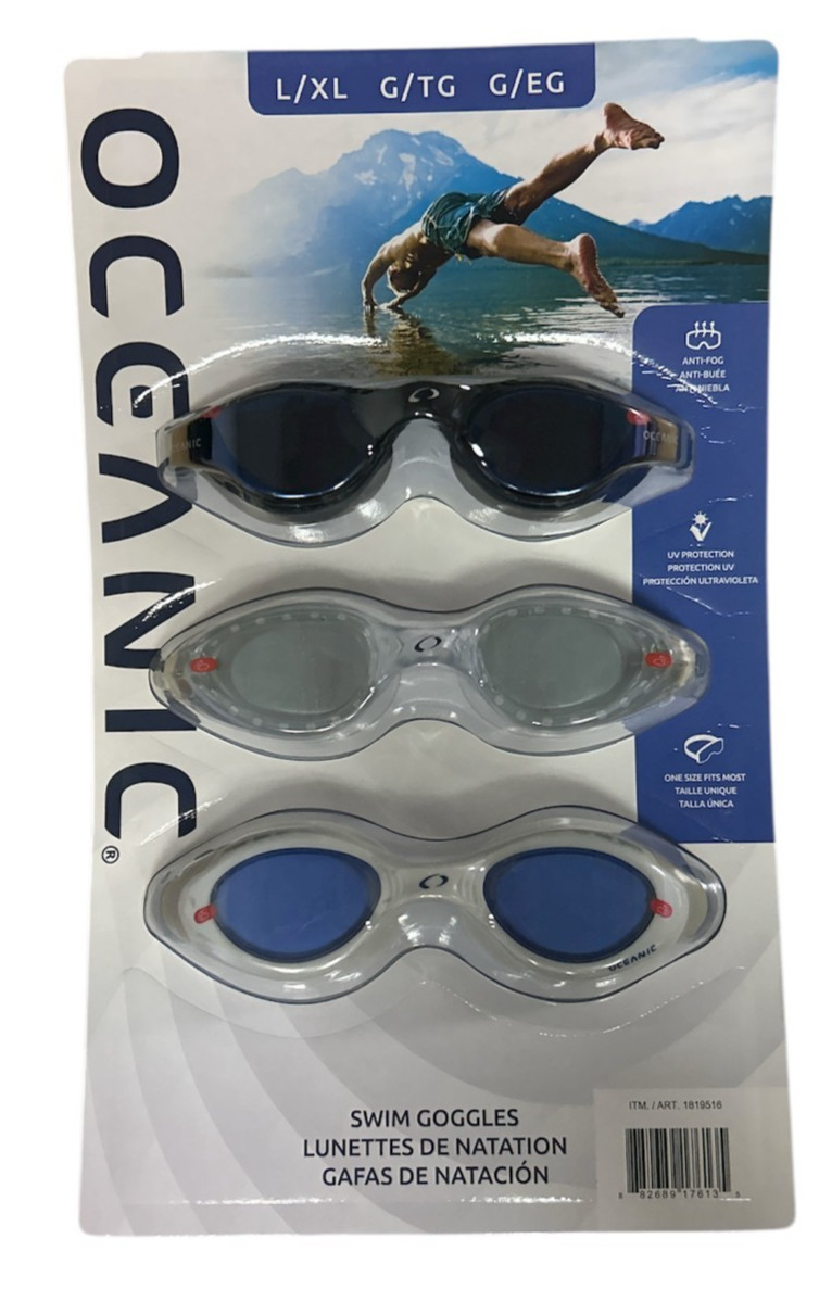 Oceanic Anti-Fog UV Protection Swim Goggles L/XL 1819516