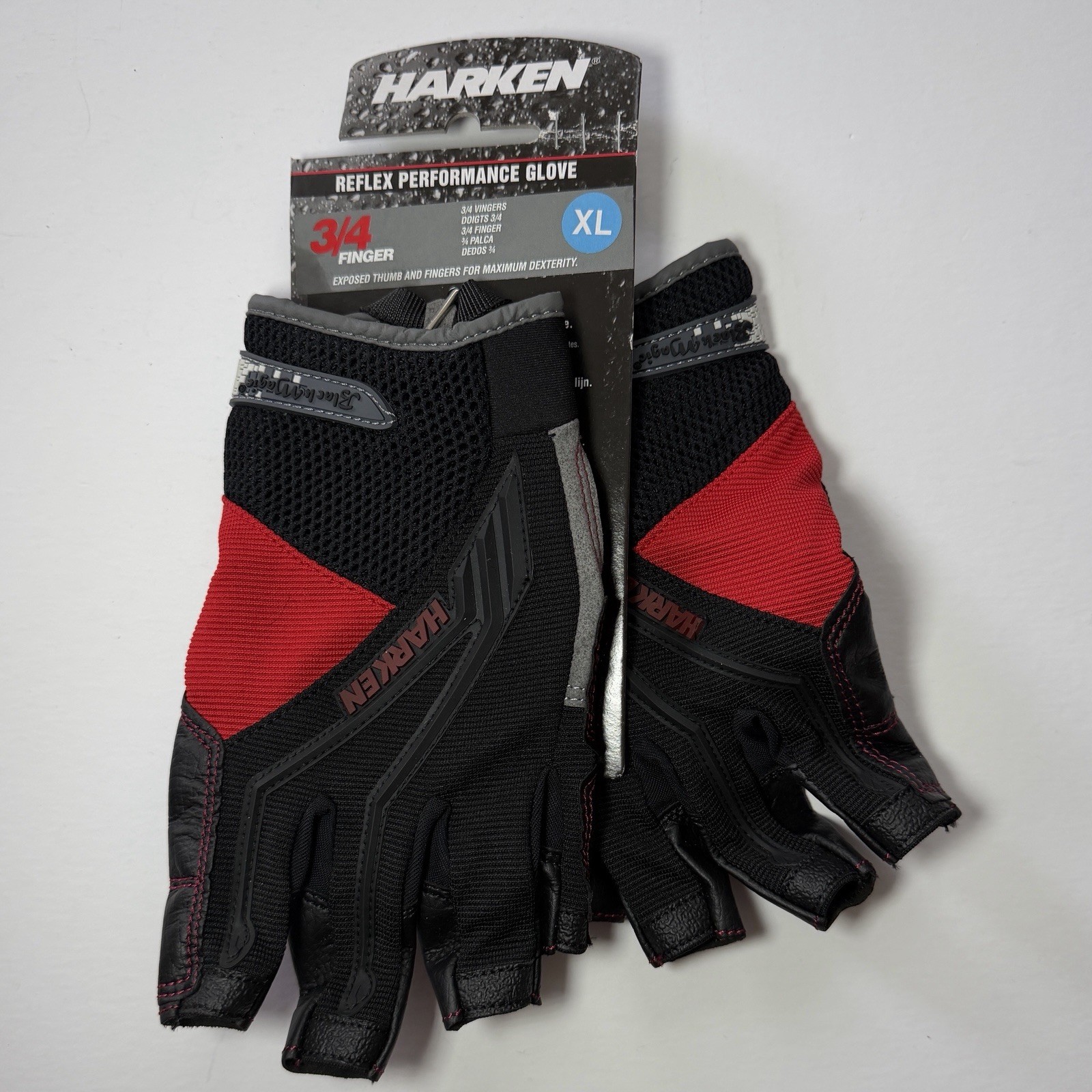 Harken Reflex Performance Glove (3/4 Finger, Size XL)