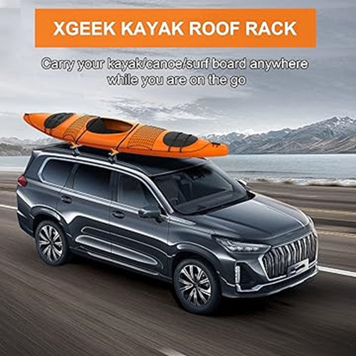 4Pcs Canoe Boat Saddle Kayak Roof Rack Car SUV Truck Top Mount Carrier Crossbar