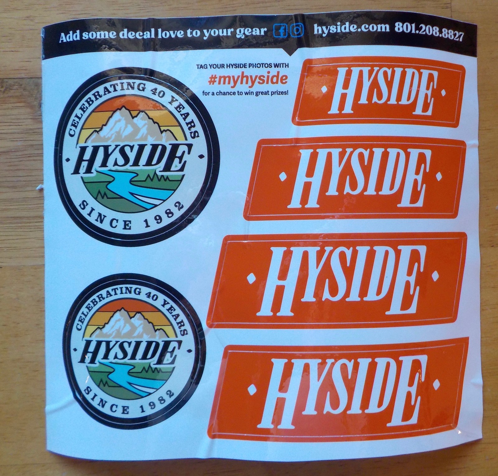 6 pc Hyside Boats Sticker Sheet – Rafts Inflatable Kayak River Rafting Guide