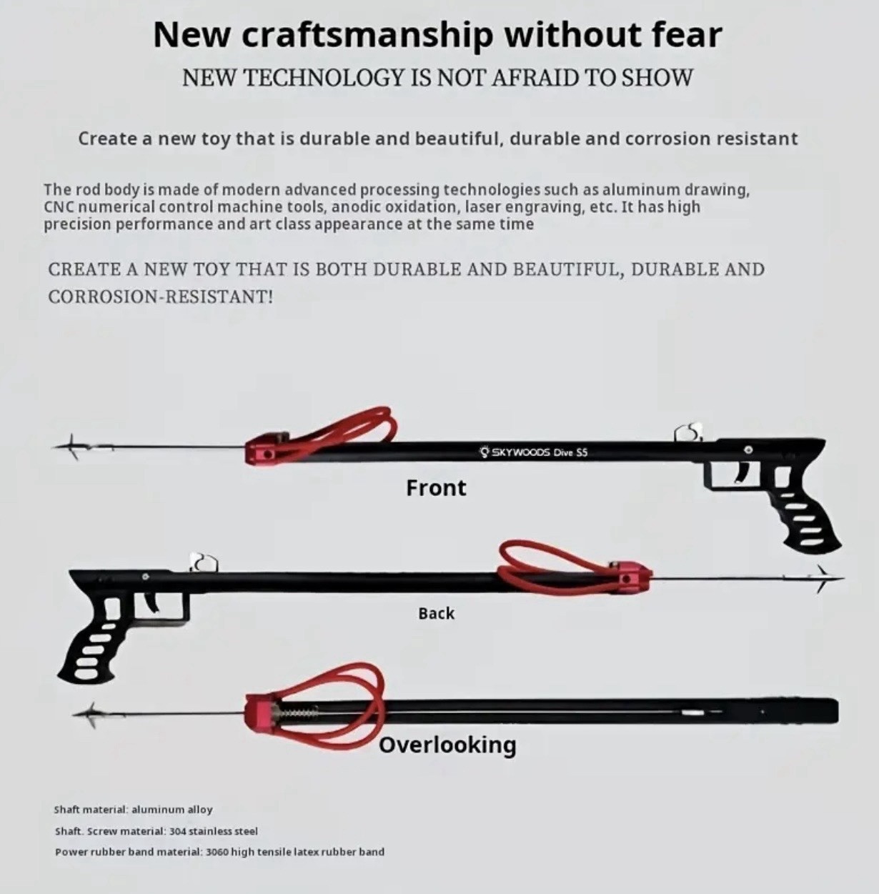 Spear Gun Underwater Fishing Slingshot Fish Catapult Hunting Shooting