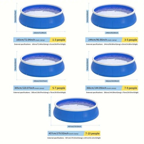 Extra Large Inflatable Swimming Pool for Kids and Adults,Thickened Adult Pool
