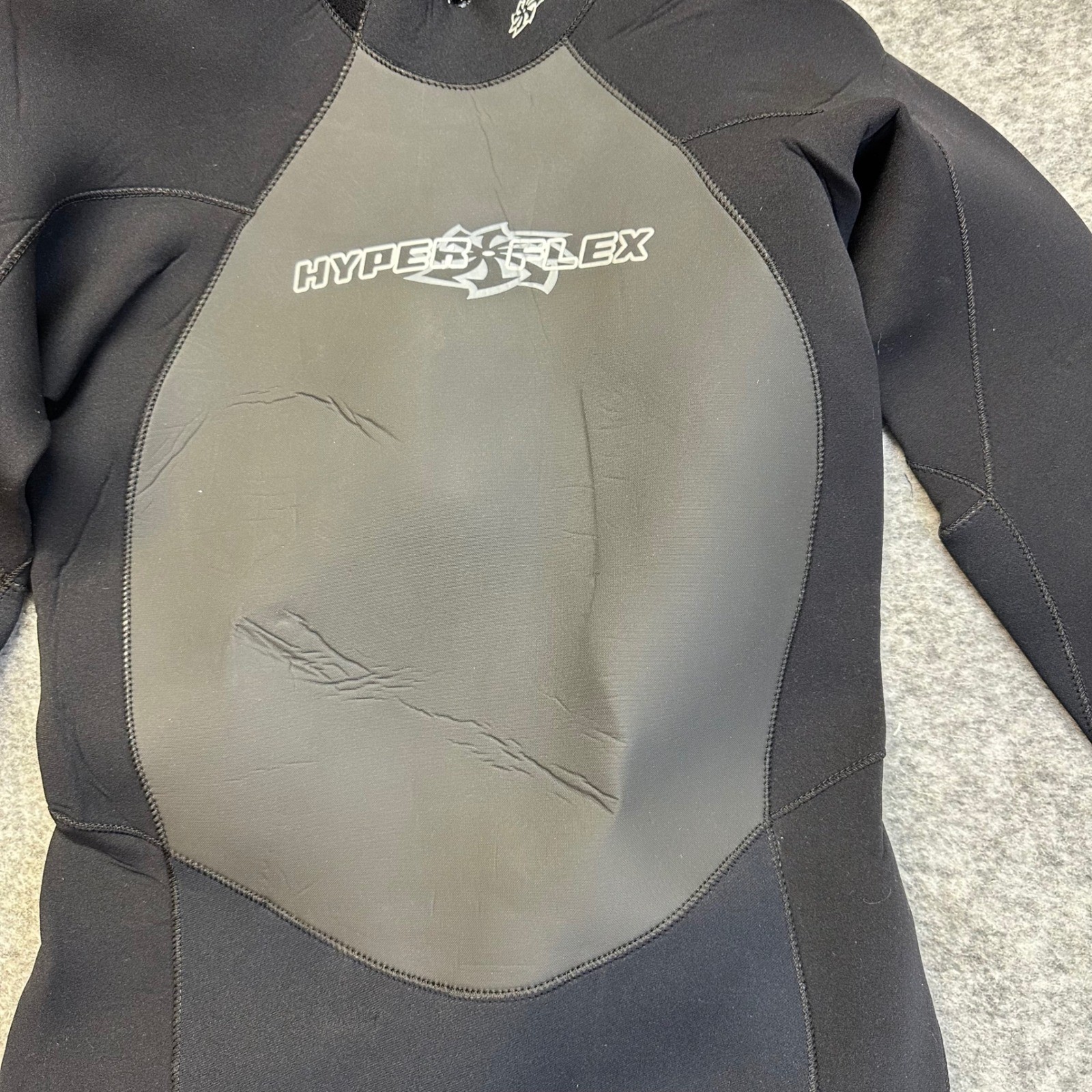 Hyperflex Wetsuit Men Medium Black Full Body Back Zip XC843MB Neoprene