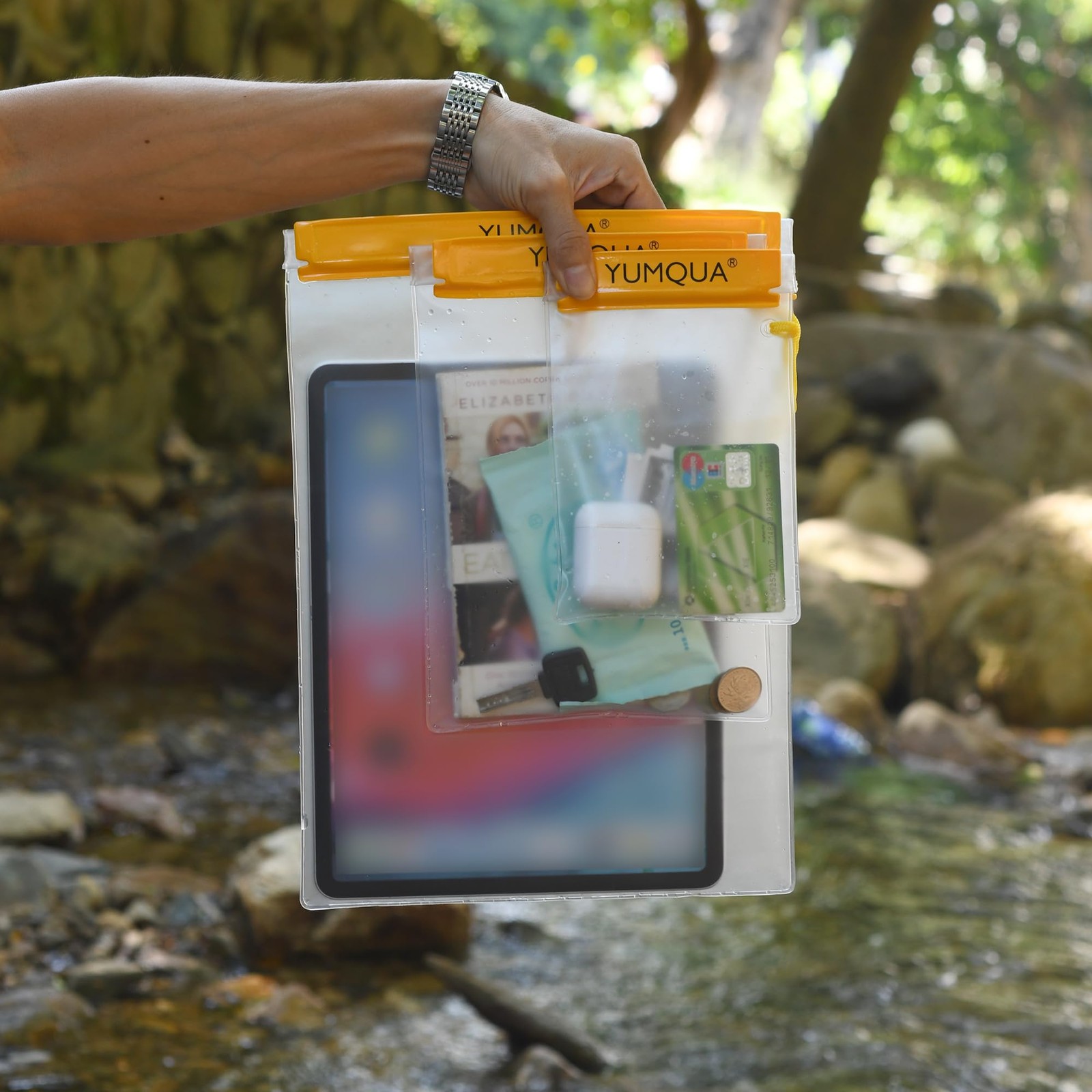 Clear Waterproof Bags, Water Tight Cases Pouch Dry Bags for Camera Mobile Phone