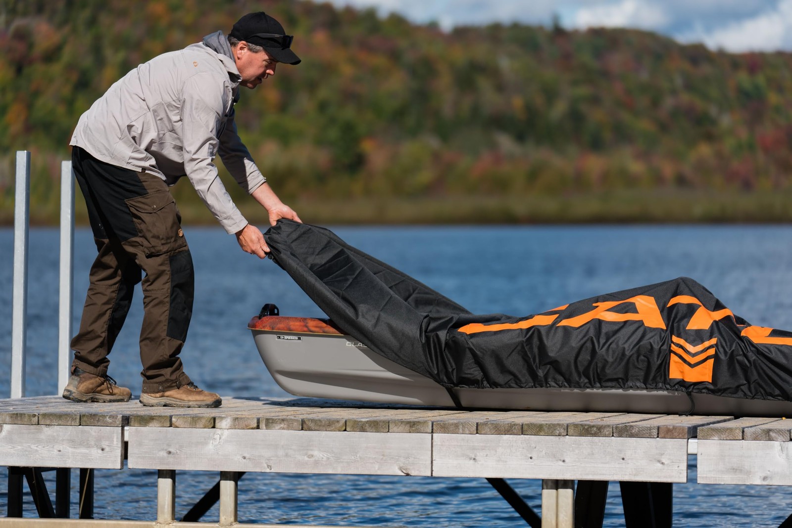 Catch Kayak Cover – Water-Repellent & UV Protection – Heavy Duty – 2 Sizes, Grey