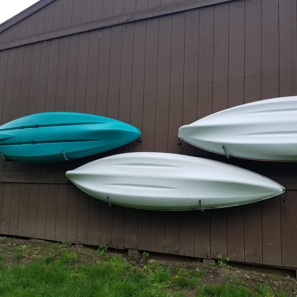 Kayak Steel Storage Rack 4 Pack Canoe Wall Mount Hooks 15inches Snowboard Hanger
