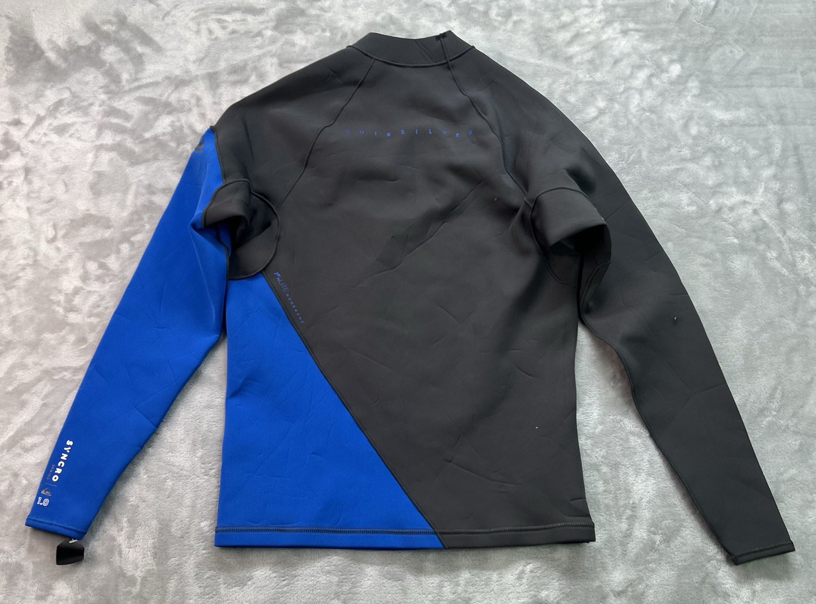 Quiksilver Syncro 1.0mm Wetsuit Top Men XXL Long Sleeve Surf Dive BodyBoard Swim
