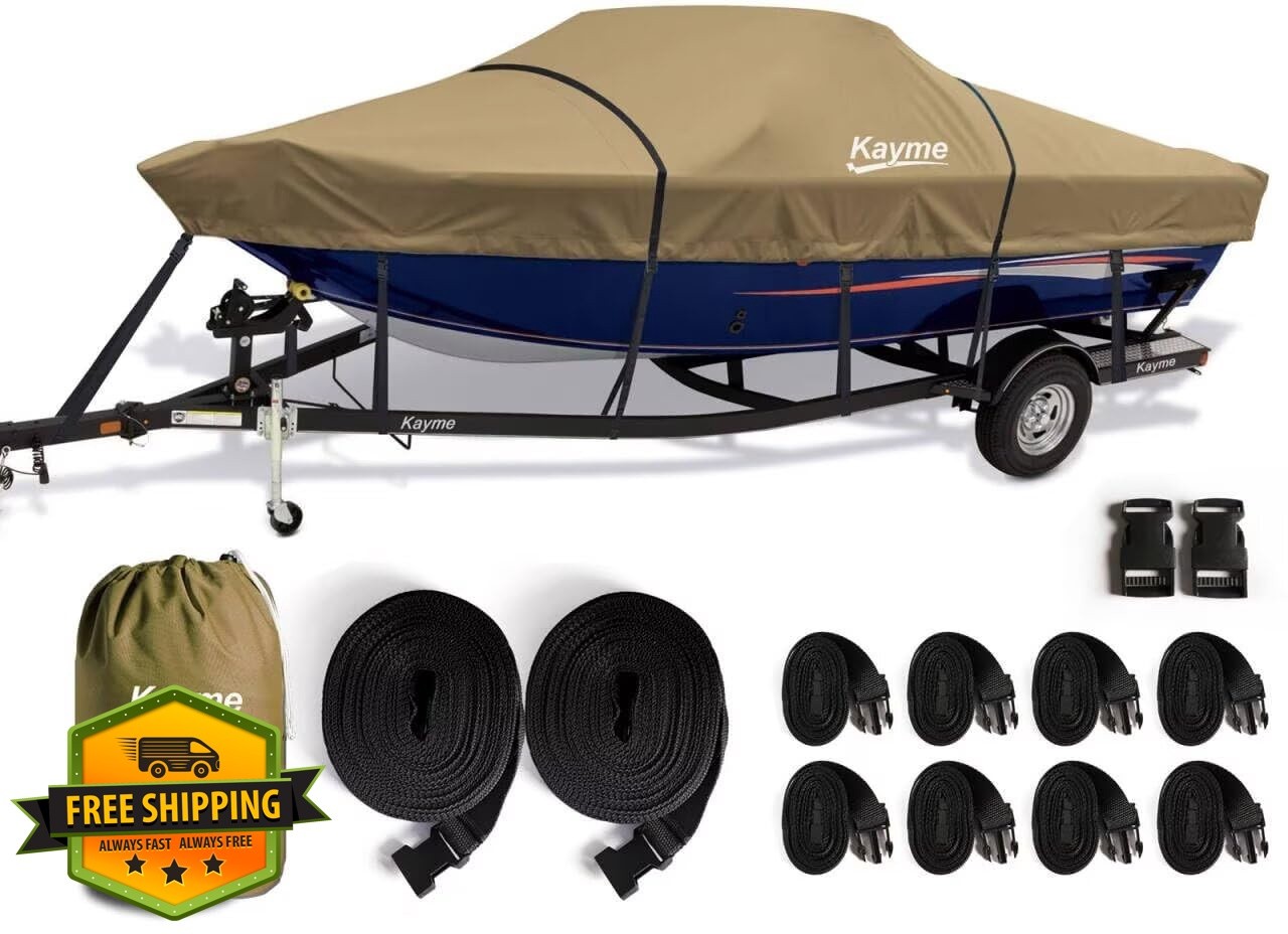 kayme Boat Cover Khaki 22-24ft