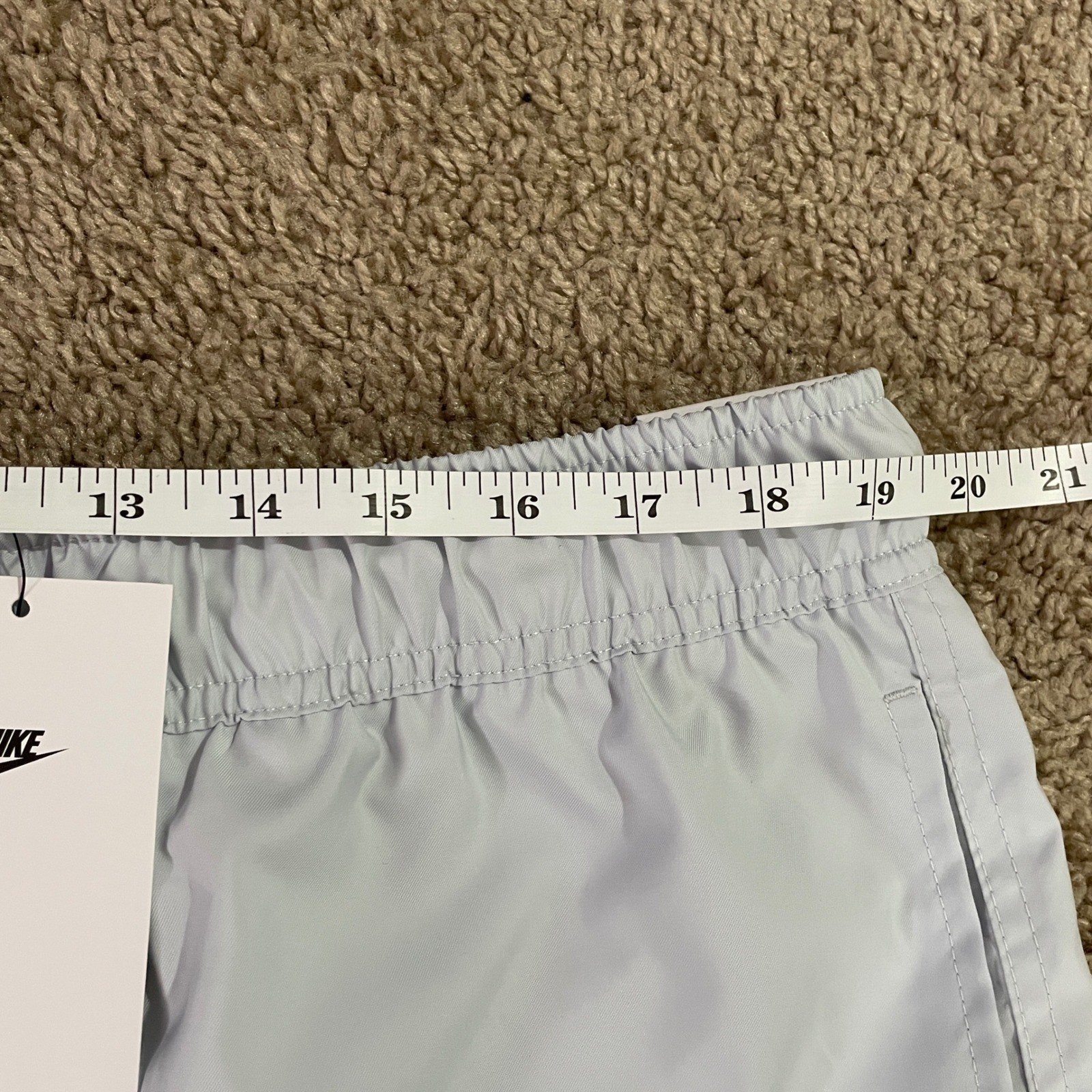 Nike Men’s Swim Trunks XL Light Blue Board Shorts Mesh Lined Quick Dry NWT