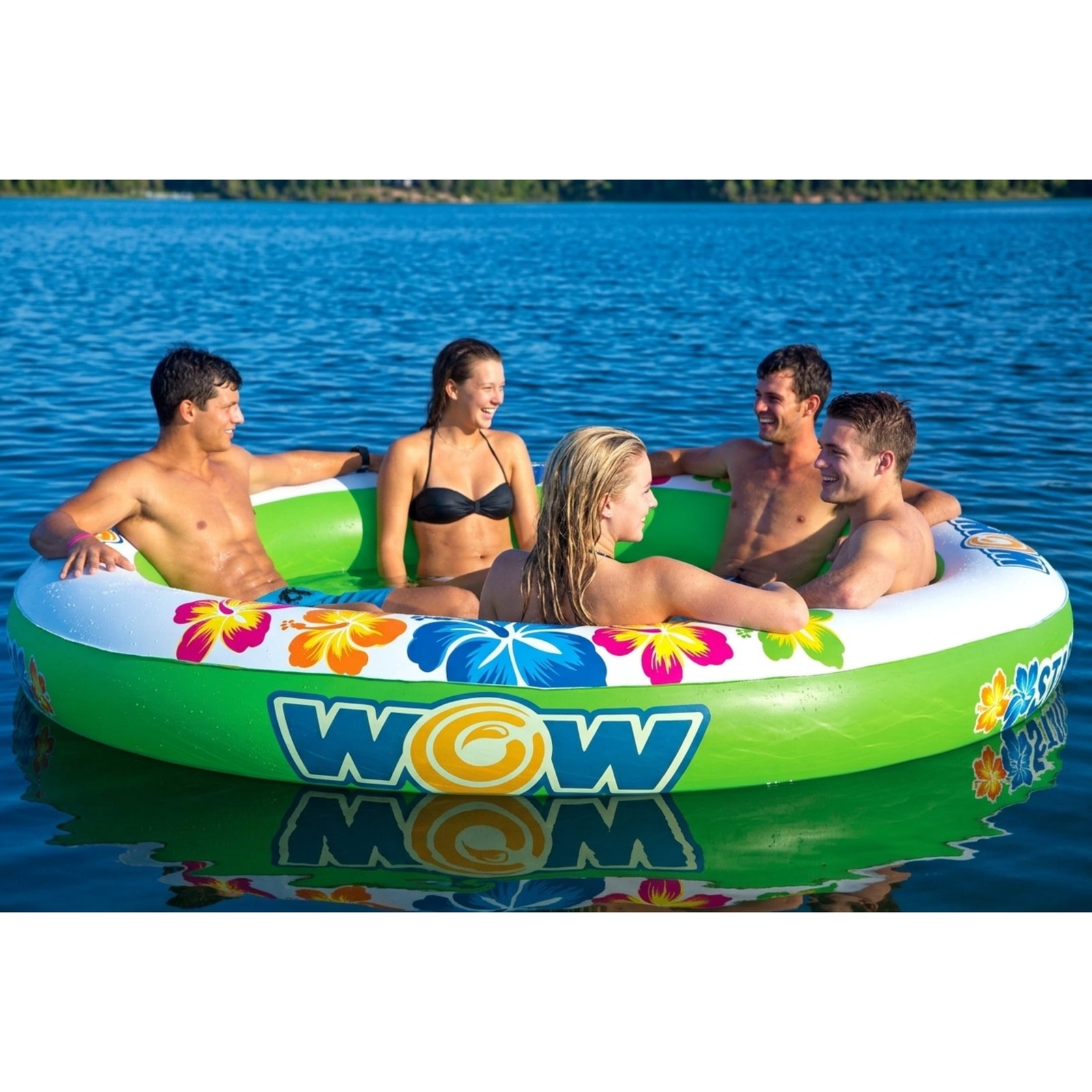 WOW Sports Floating 6 Person Water Lounge & Island – Stadium Islander