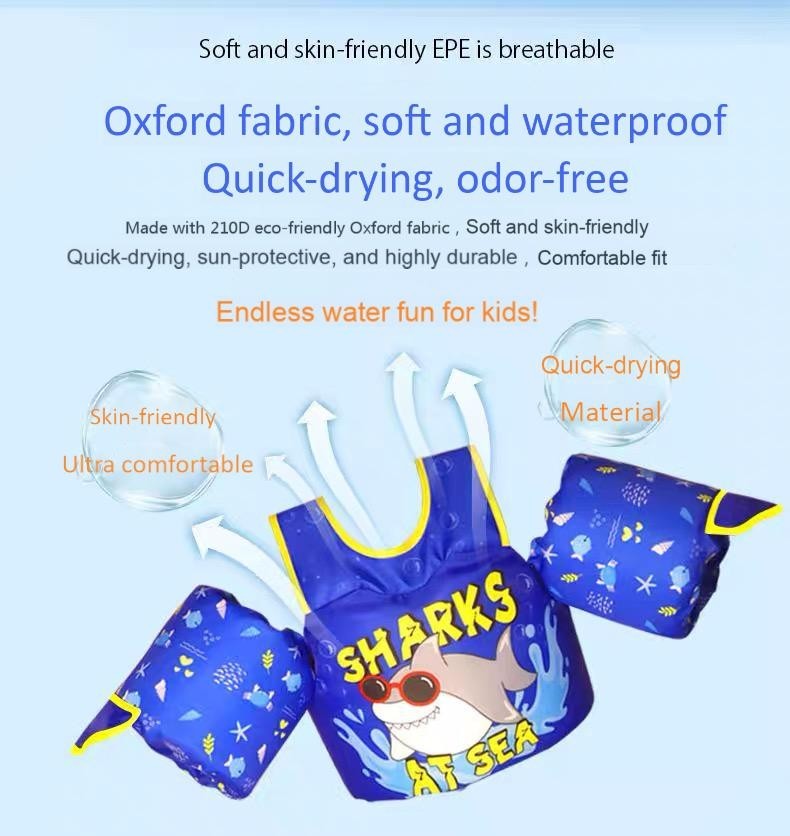 Kids Swim Vest Life Jacket for 3-8 years Boys and Girls, Toddler Floaties