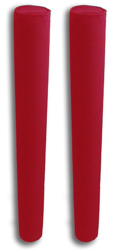 36″ x 2 3/8″ Trailer Guide Boat Pads PVC Post Covers HEAVY DUTY Capped = RED