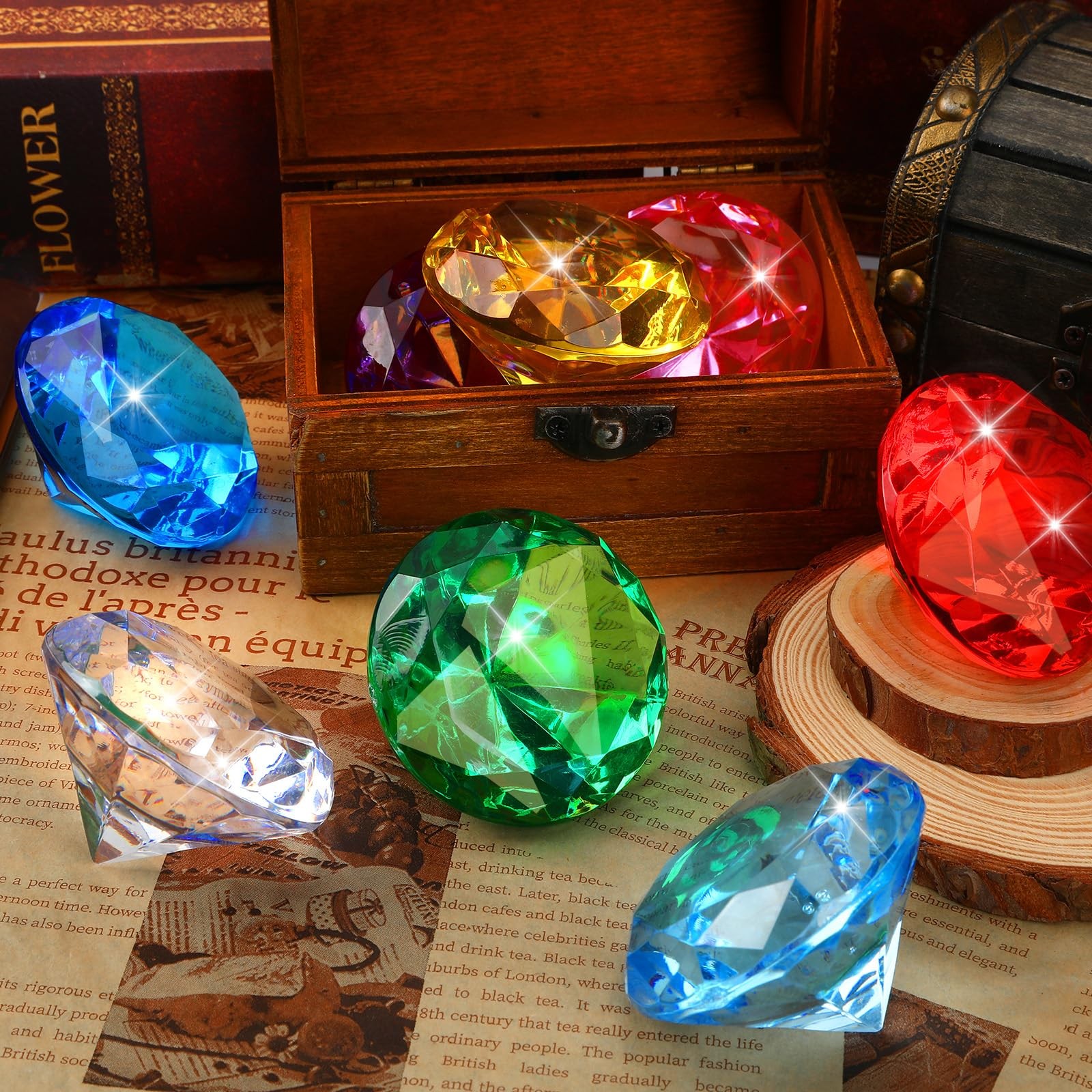 MARFOREVER 60 mm, Red Green Blue Purple Yellow Pink Transparent Light