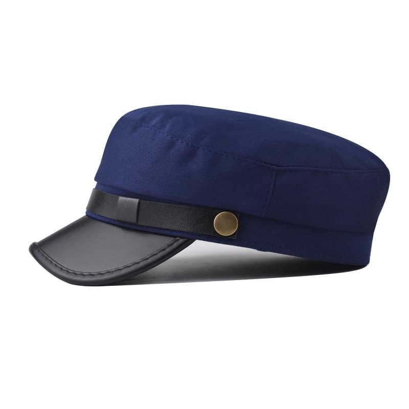 Chauffeur Hat for Men Women Classic Vintage Newsboy Cap Costume One Size Blue