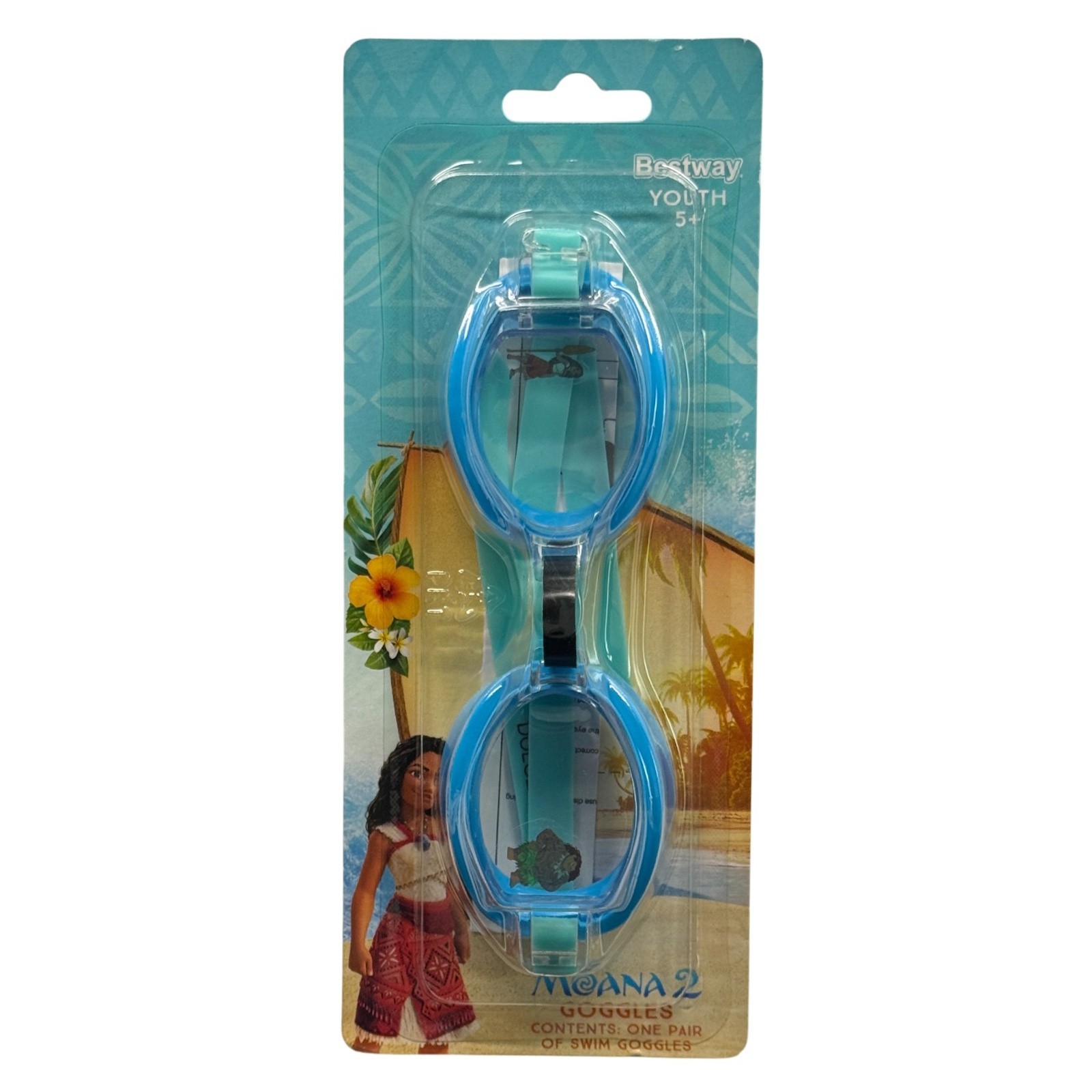 Disney Swim Goggles of Moana, Minnie and Mickey Mouse Kids with Adjustable Strap