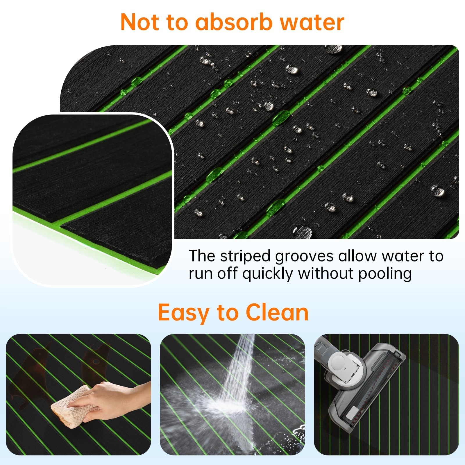 HZshark Boat Flooring EVA Foam Boat Decking Self-Adhesive 6mm Non Slip Marine…