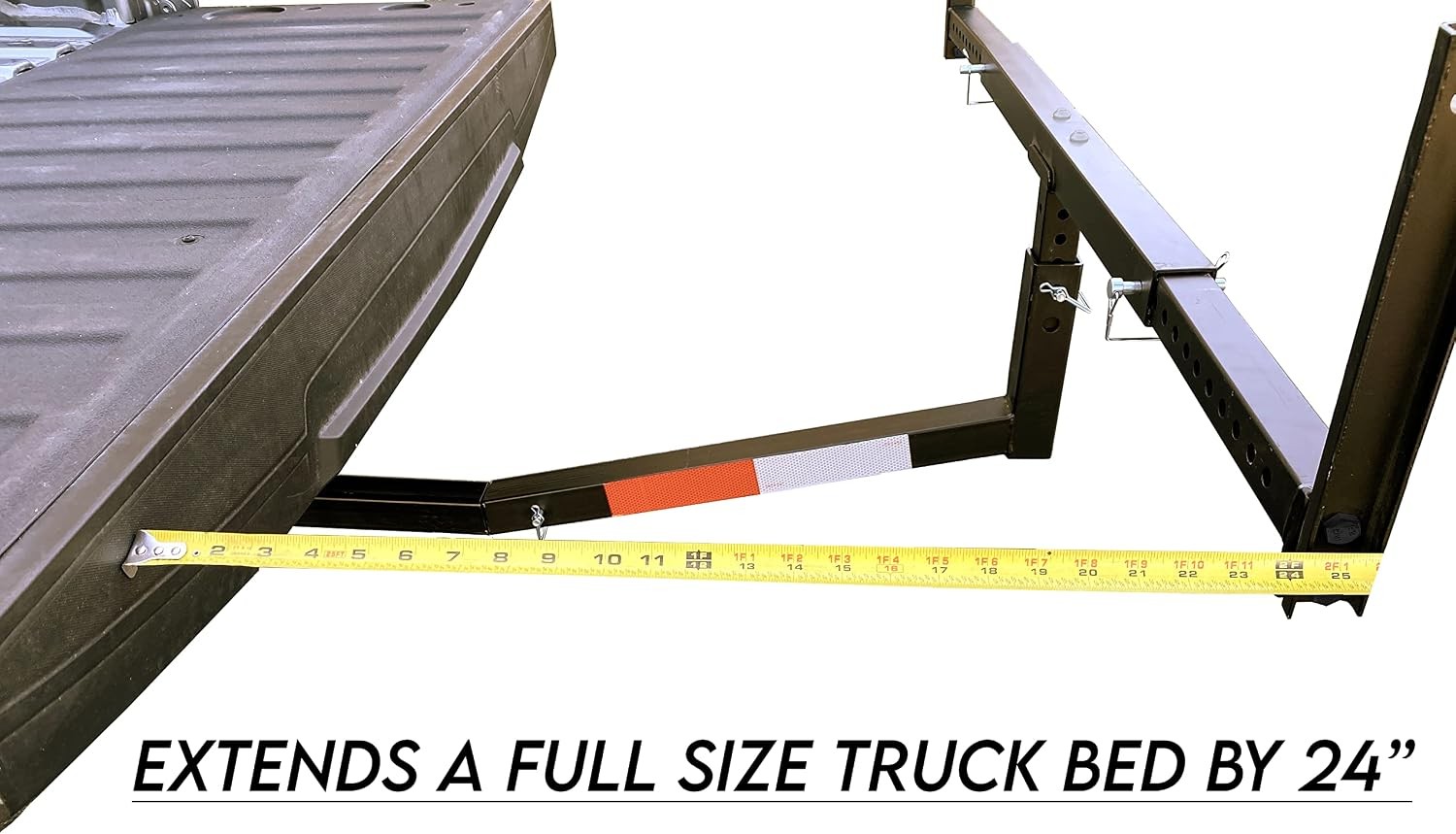 70231 Hitch Mount Pick Up Truck Bed Extender For Ladder Rack Canoe Kayak Long