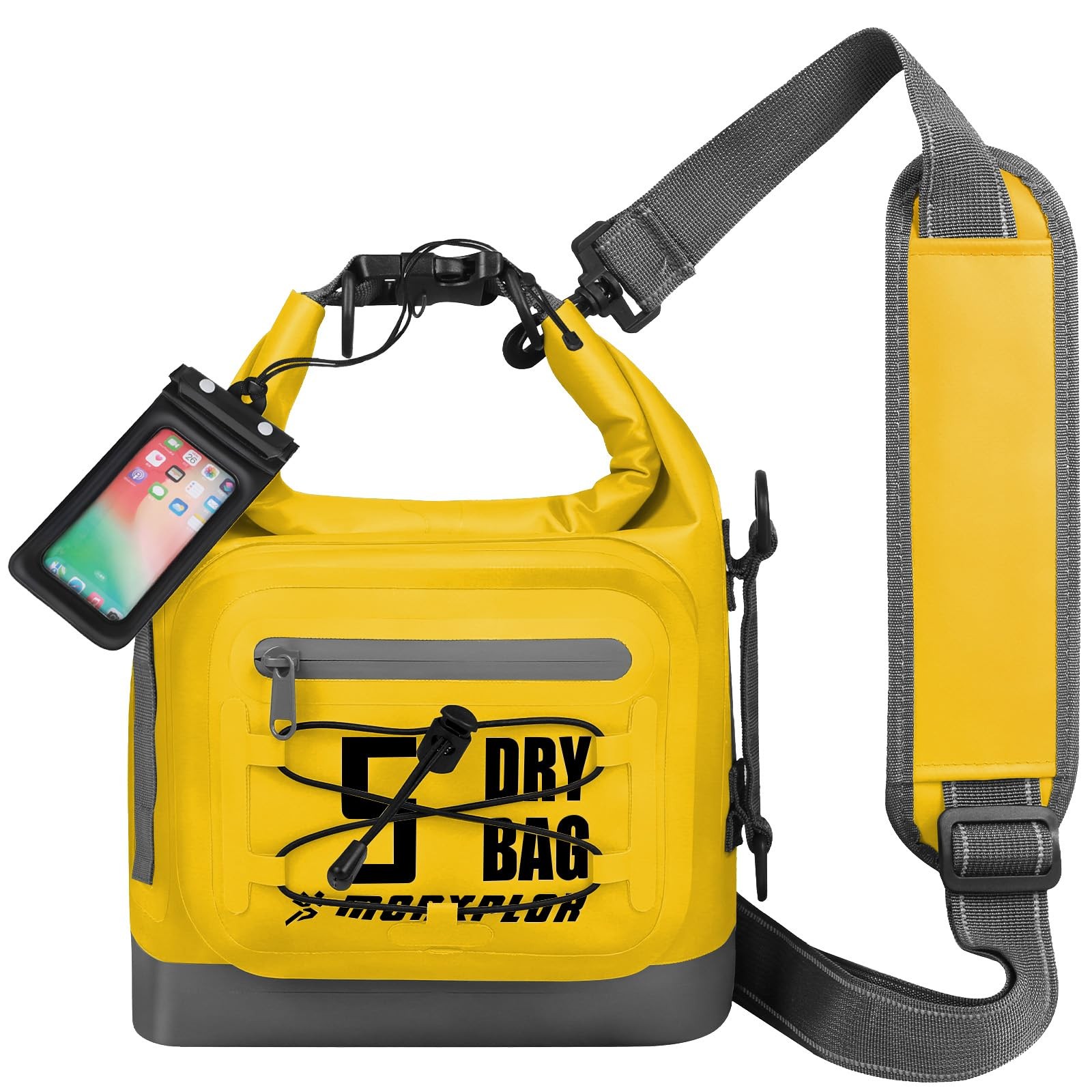 Waterproof Dry Bag Backpack 5L/10L/20L/30L with Phone Case for Kayaking &