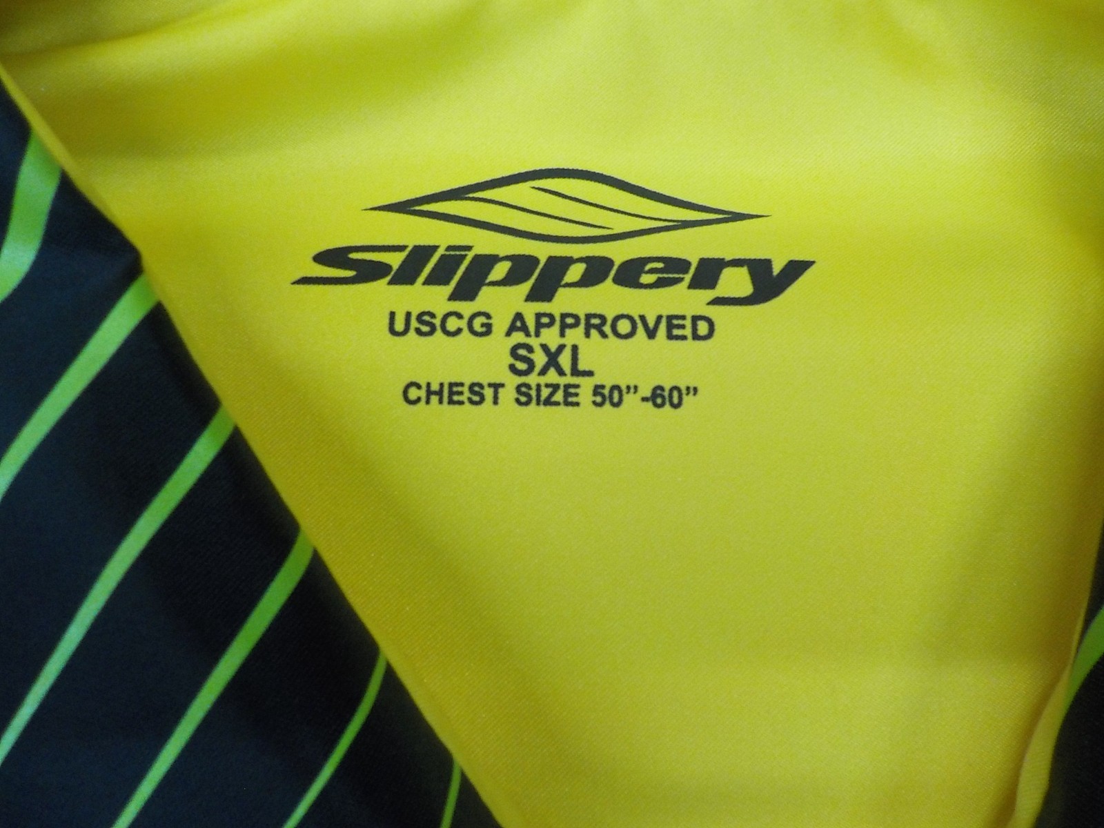 Slippery Hydro Life Vest PFD Yllw/Grn/Blk Adult 2XL/3XL 50-60″ Chest