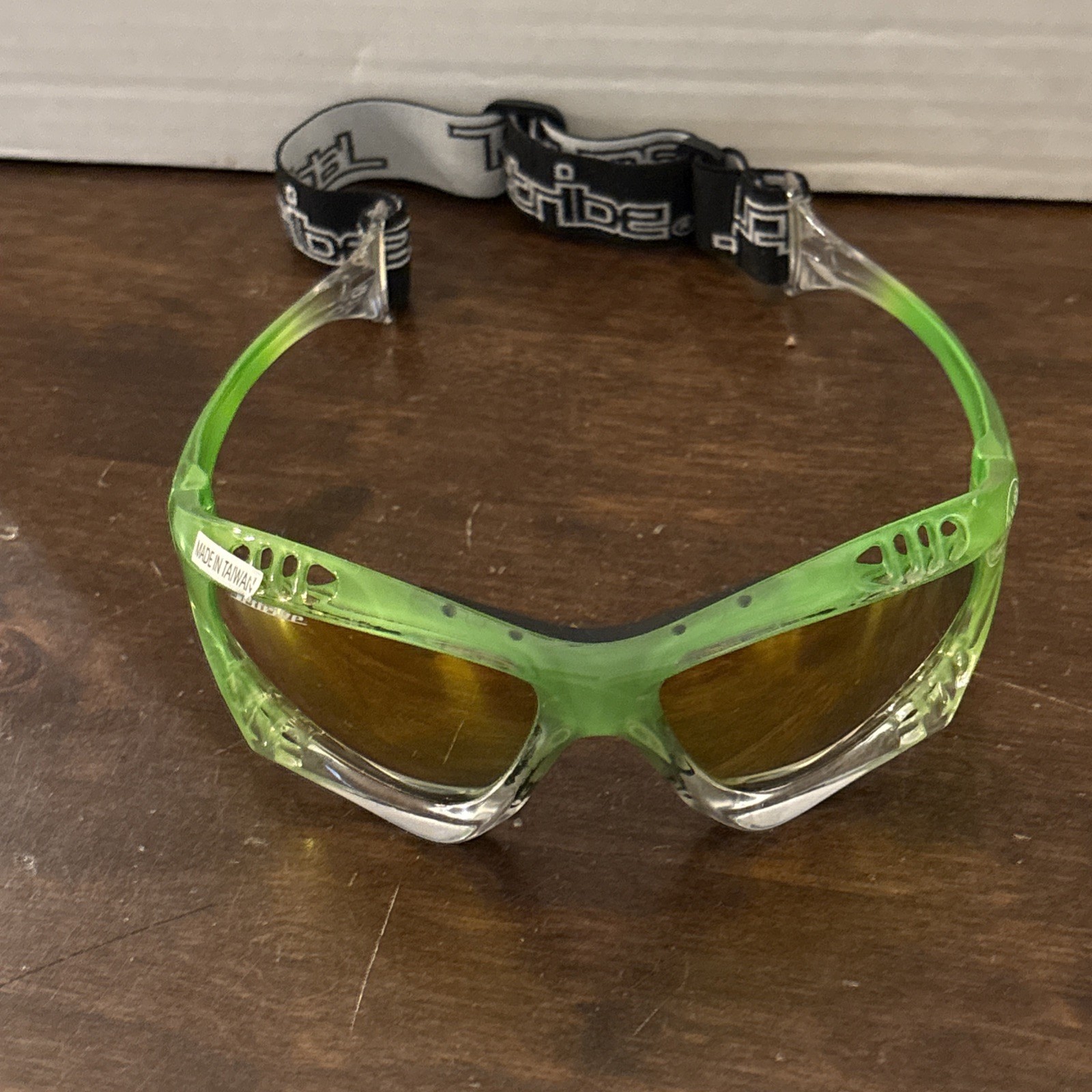 Pro Goggles Green Fade Frame/Revo Lens Sunglasses PWC Jetski With Case