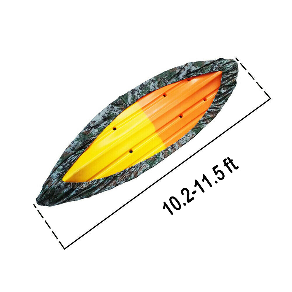 210D 6.8-14.8ft Waterproof Kayak Canoe Cover Storage Dust Cover Boat Protection