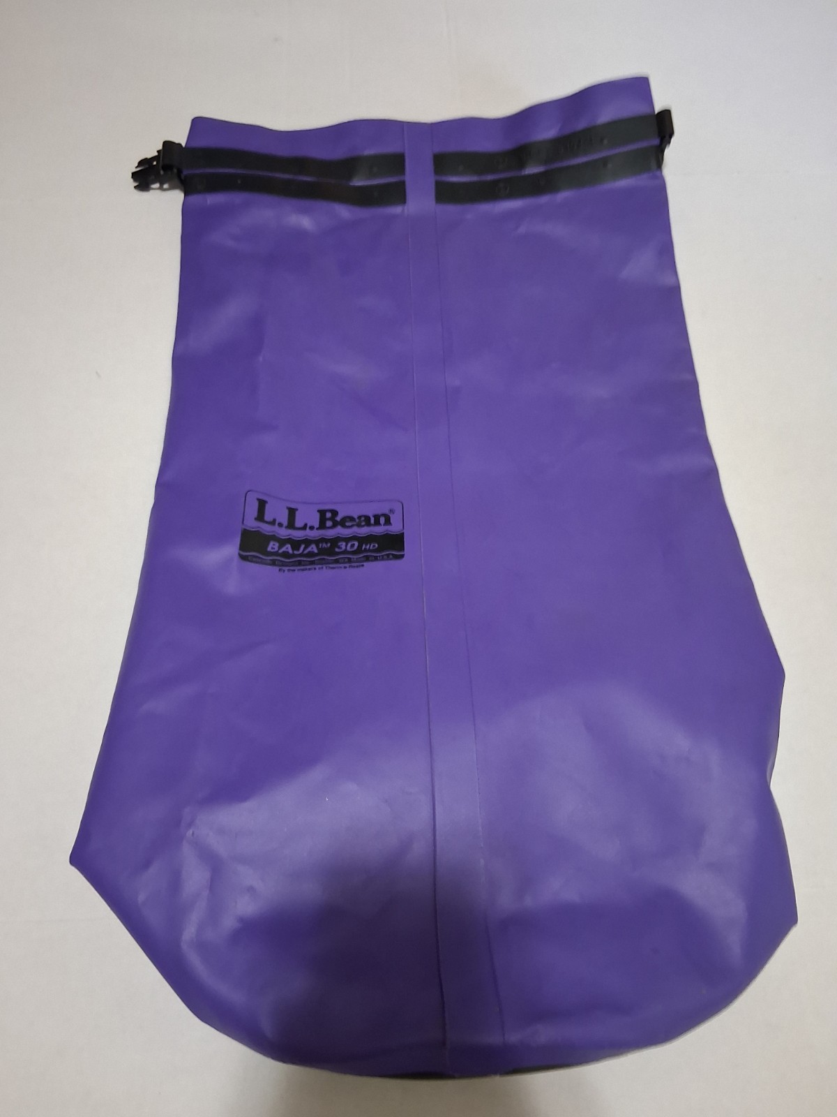 L.L. Bean Baja 30 HD Dry Bag Purple Roll-Top Waterproof Duffel Cascade
