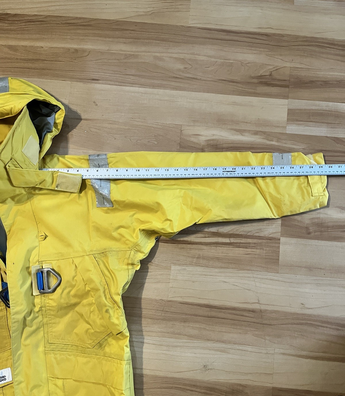 Vintage Henri Lloyd Sailing Jacket Heavy Duty Foul Weather Gear Yellow Size S