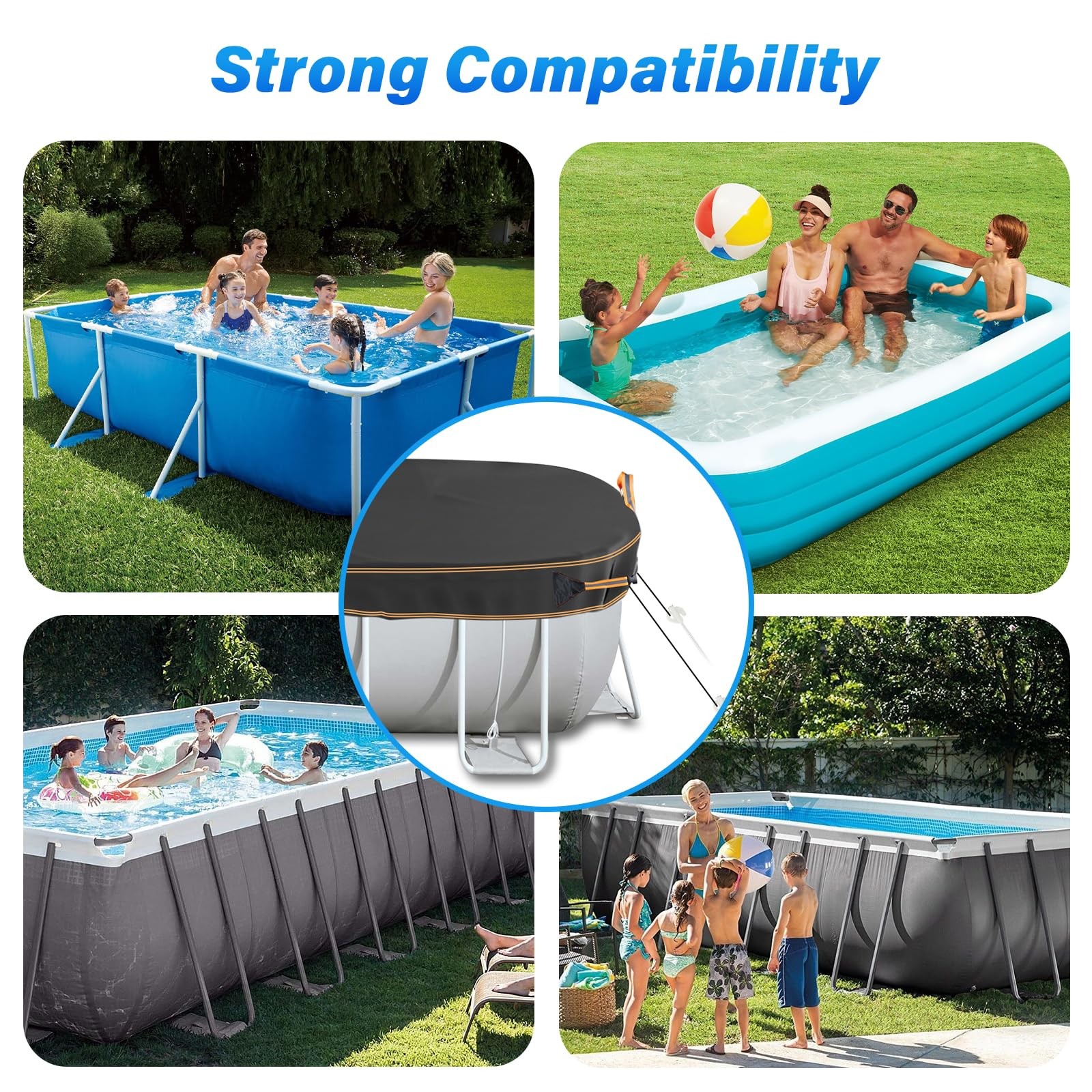 Neuradical 12×21 Ft Winter Oval Pool Covers for Above Ground Pools, Oval Pool…