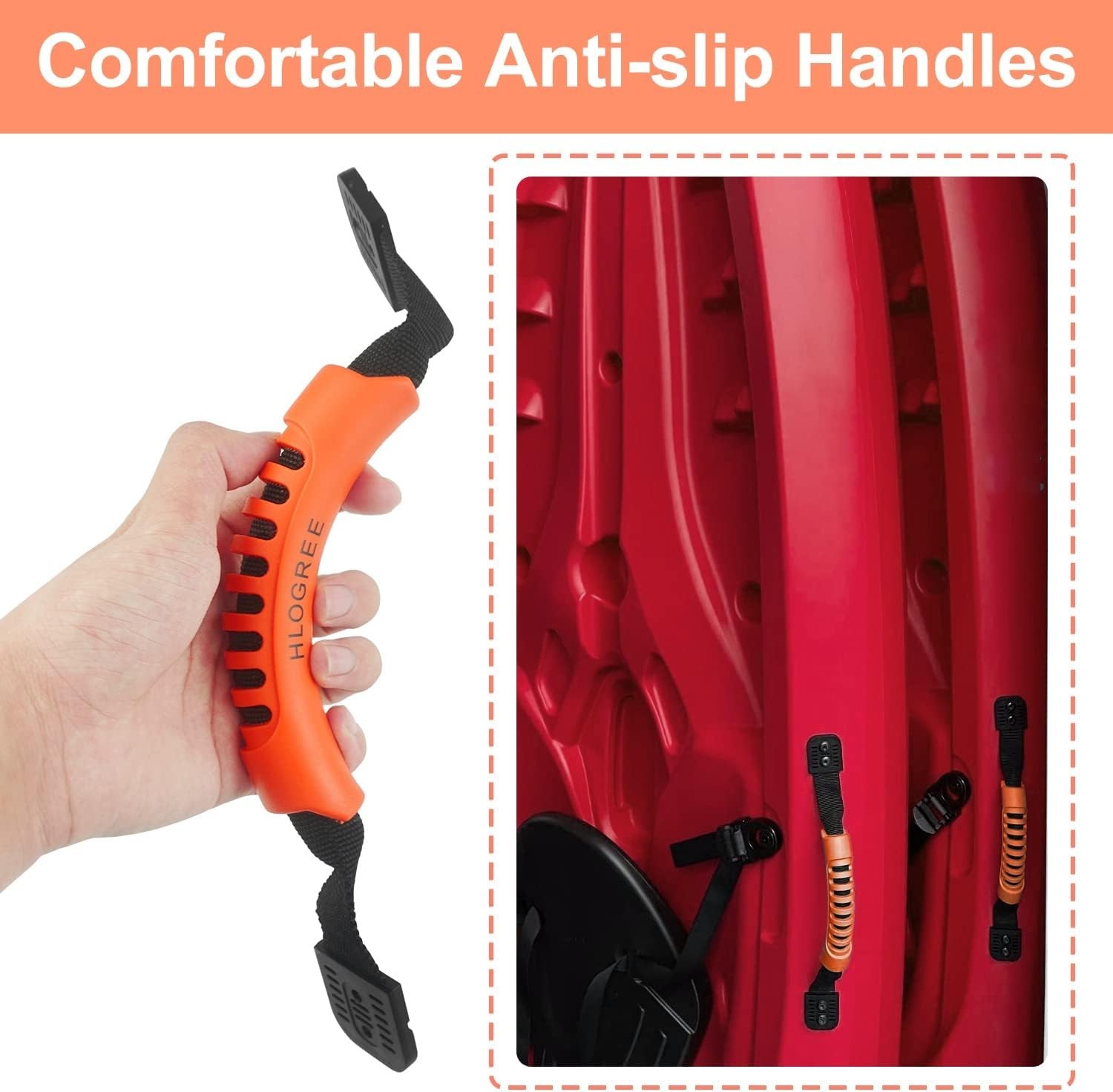 Kayak Handles 2/4 Pack,Kayak Carry Handle with Rivets,Kayak Replacement Handl…