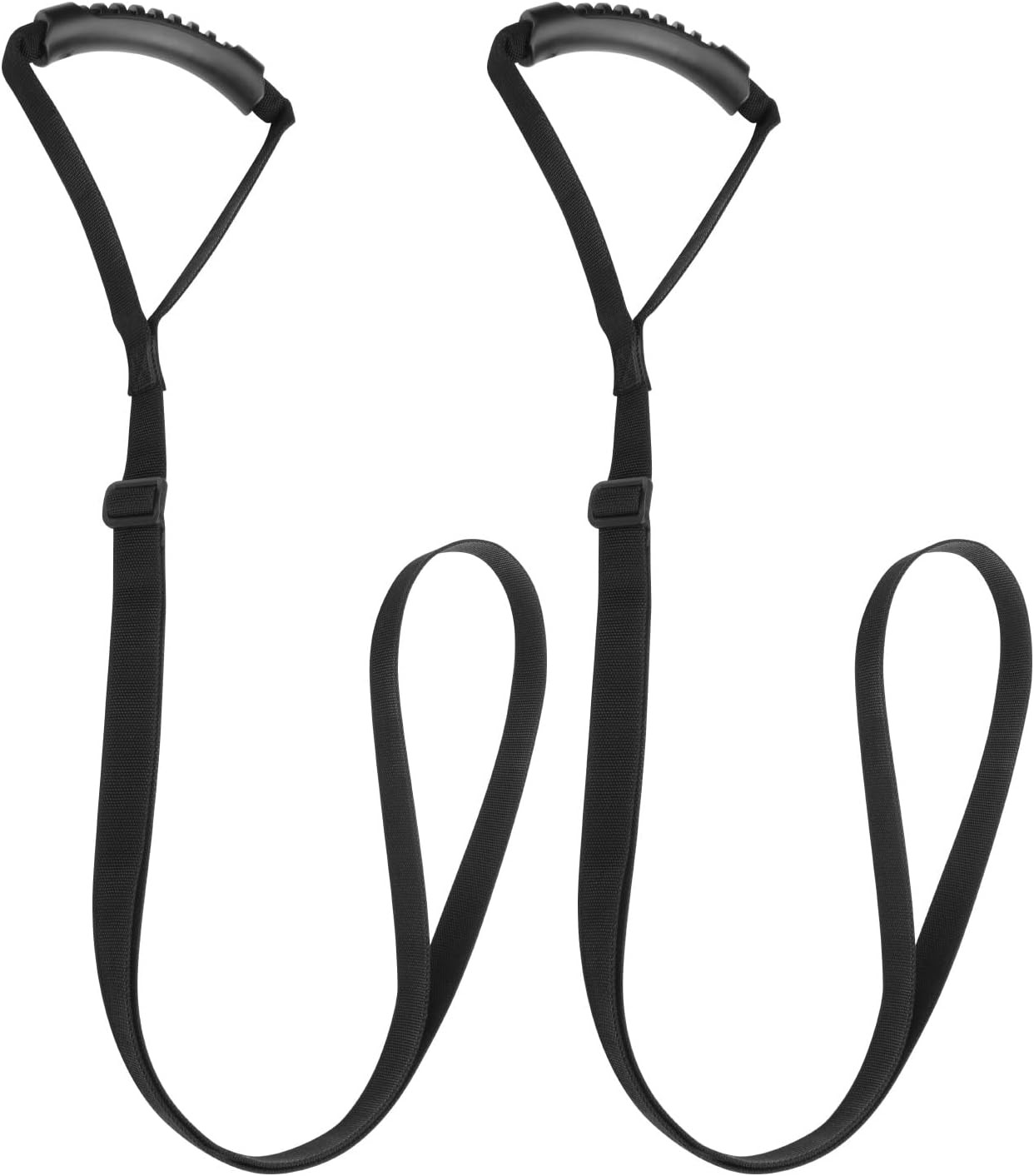 2 Pcs Kayak Stand Up Assist Strap Canoe Drag Strap with Handle, Adjustable Pu…