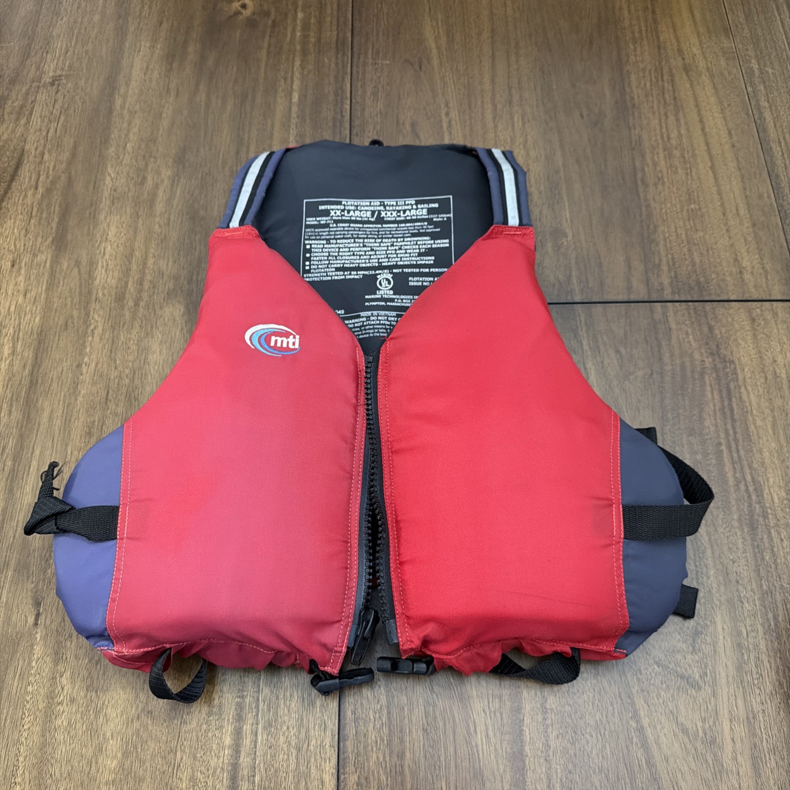MTI Adventurewear APF (All Person Fit) PFD Life Jacket XX XXX Large