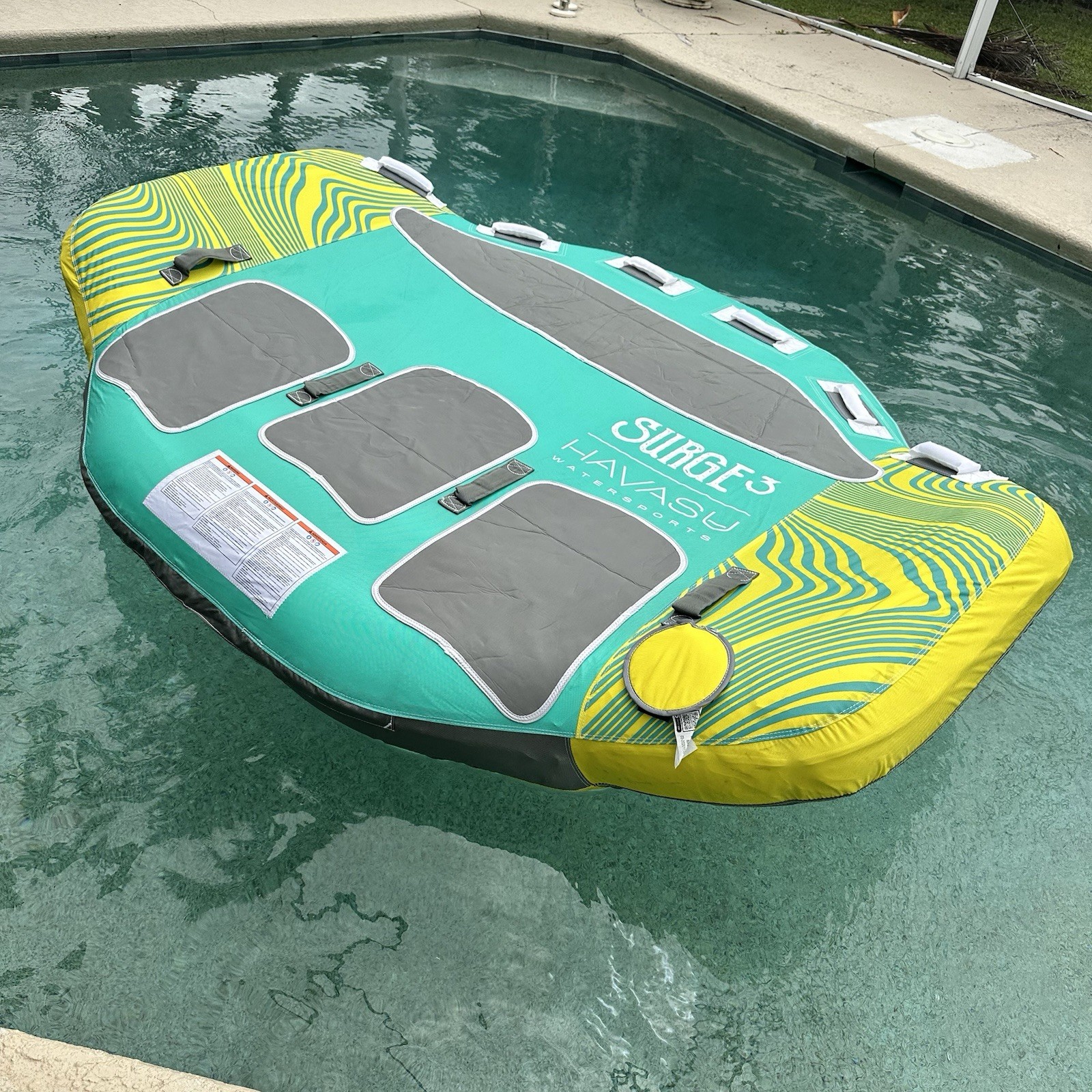 Havasu, 1-3 Person Towable Tube, 510 lb Max, For Boat, Raft, Lounge, Sandbars