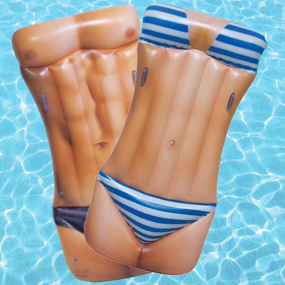 2-Pack JETSUP 2in1 Man/Woman Pool Float Raft Swimming Indoor Outdoor Beach Toy