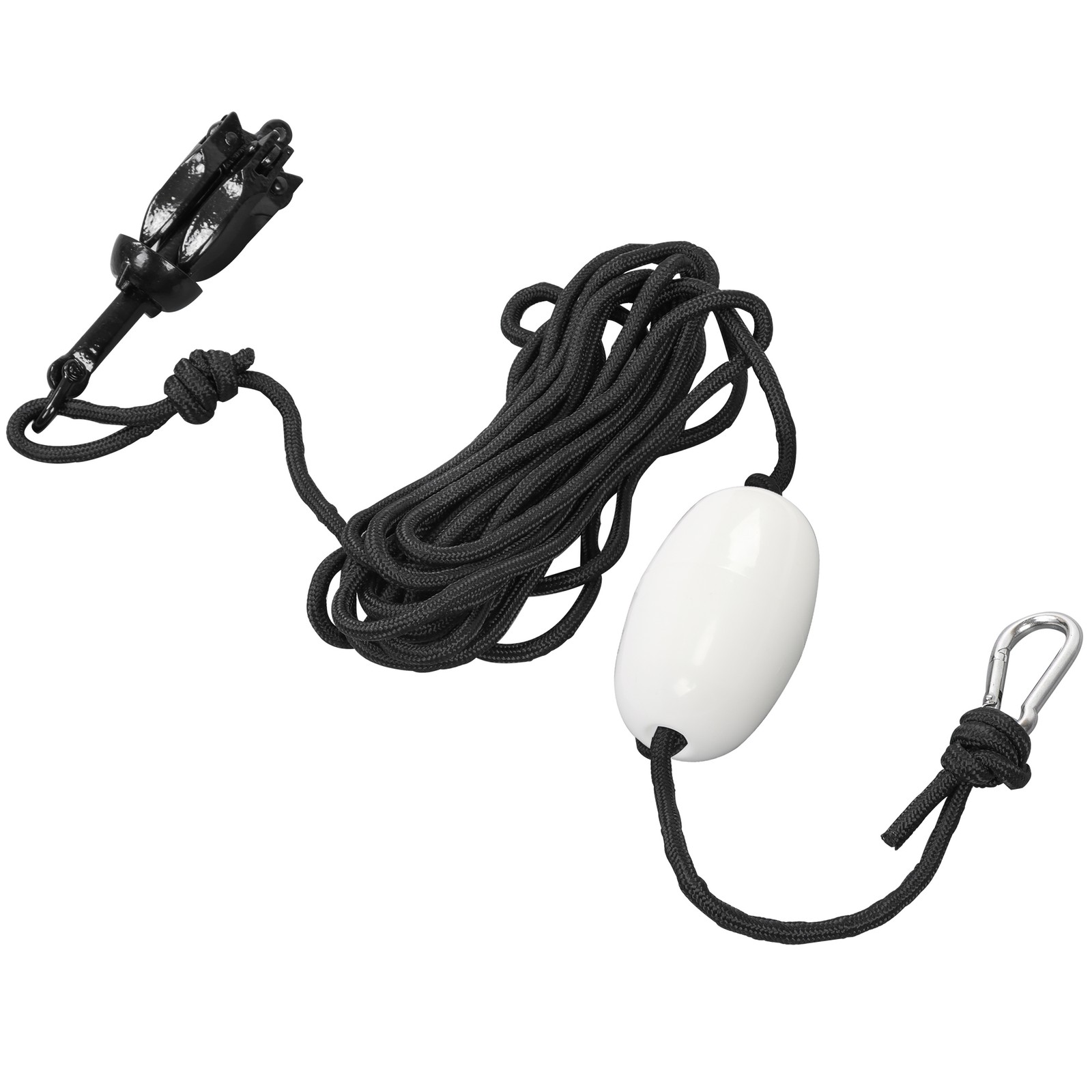 For Canoe Kayak Raft Boat 1.5LB/3.3LB/5.5LB/7.05LB Complete Folding Anchor Kit